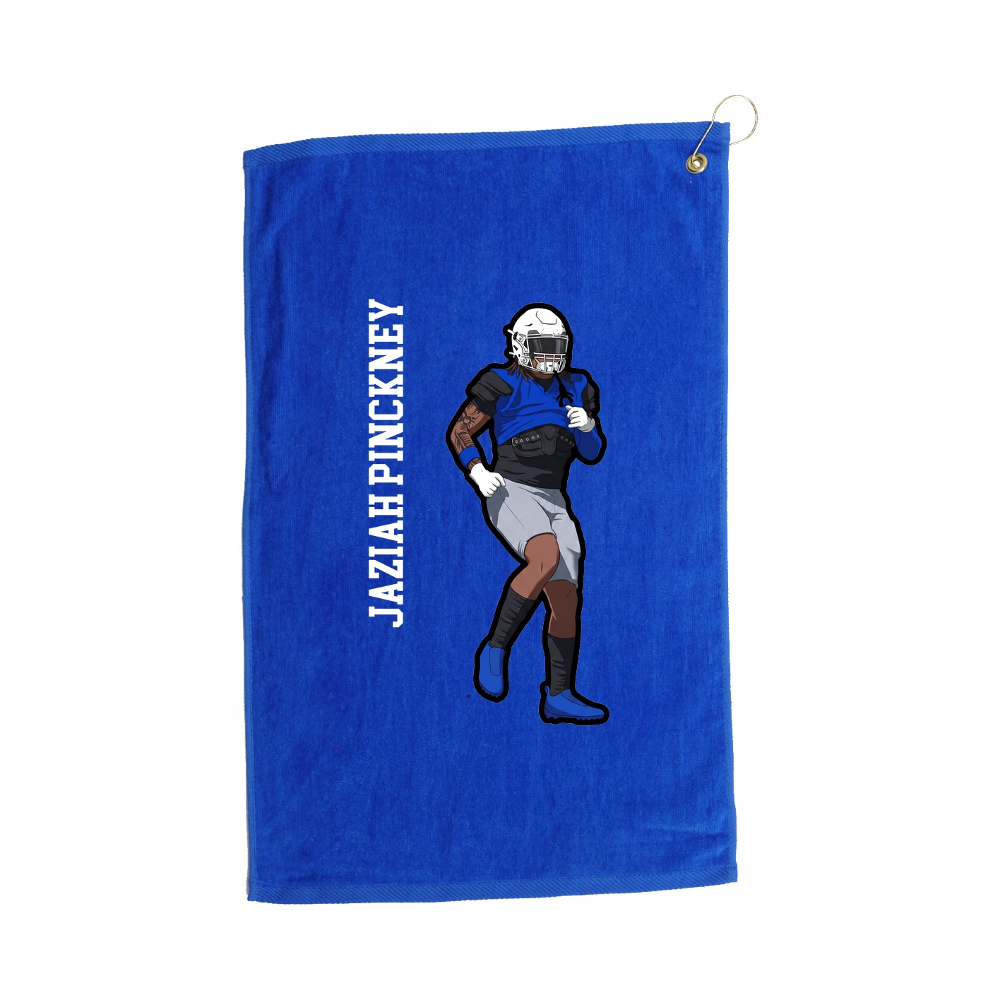 Golf Towel — Name Vertical in Royal