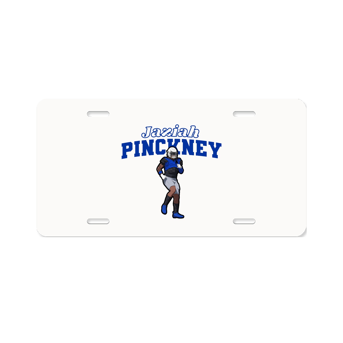 License Plate — Name Arch in Classic