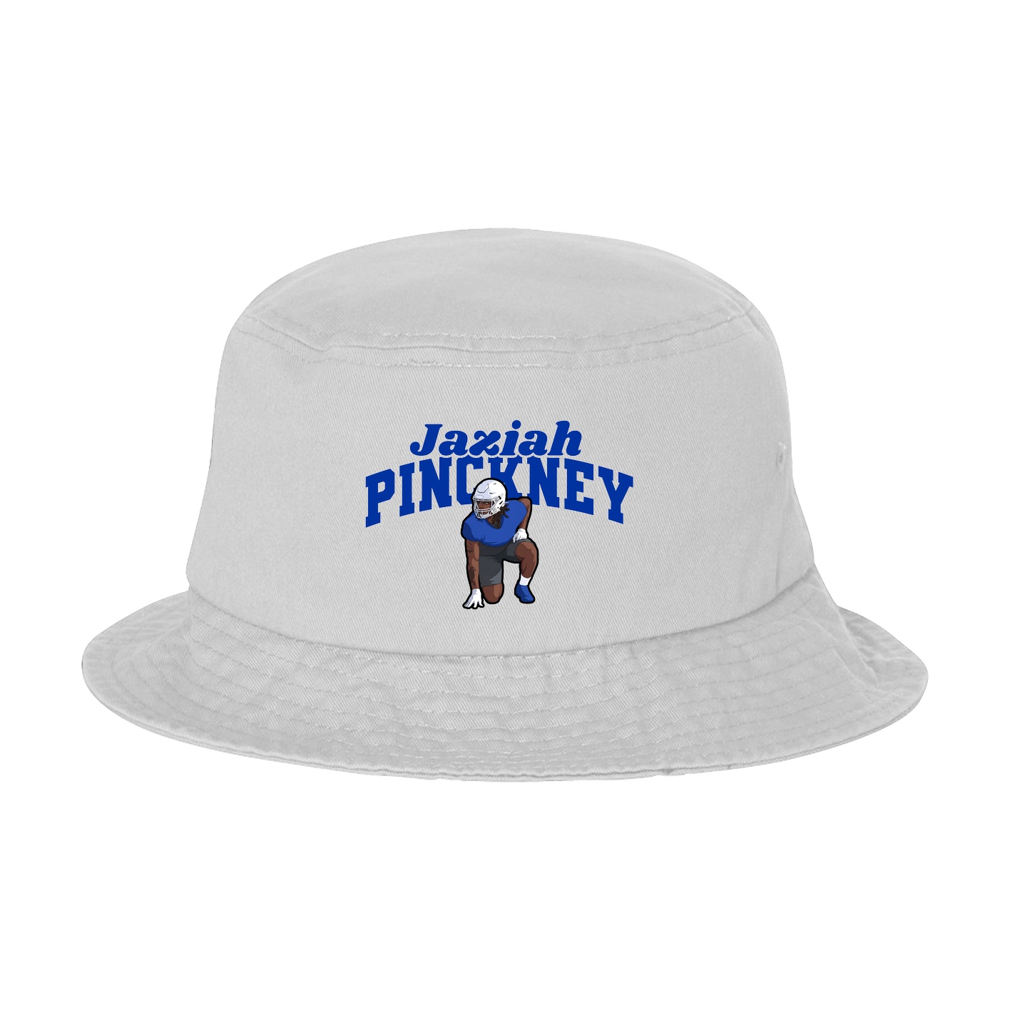 Bucket Cap — Signature Arch in White