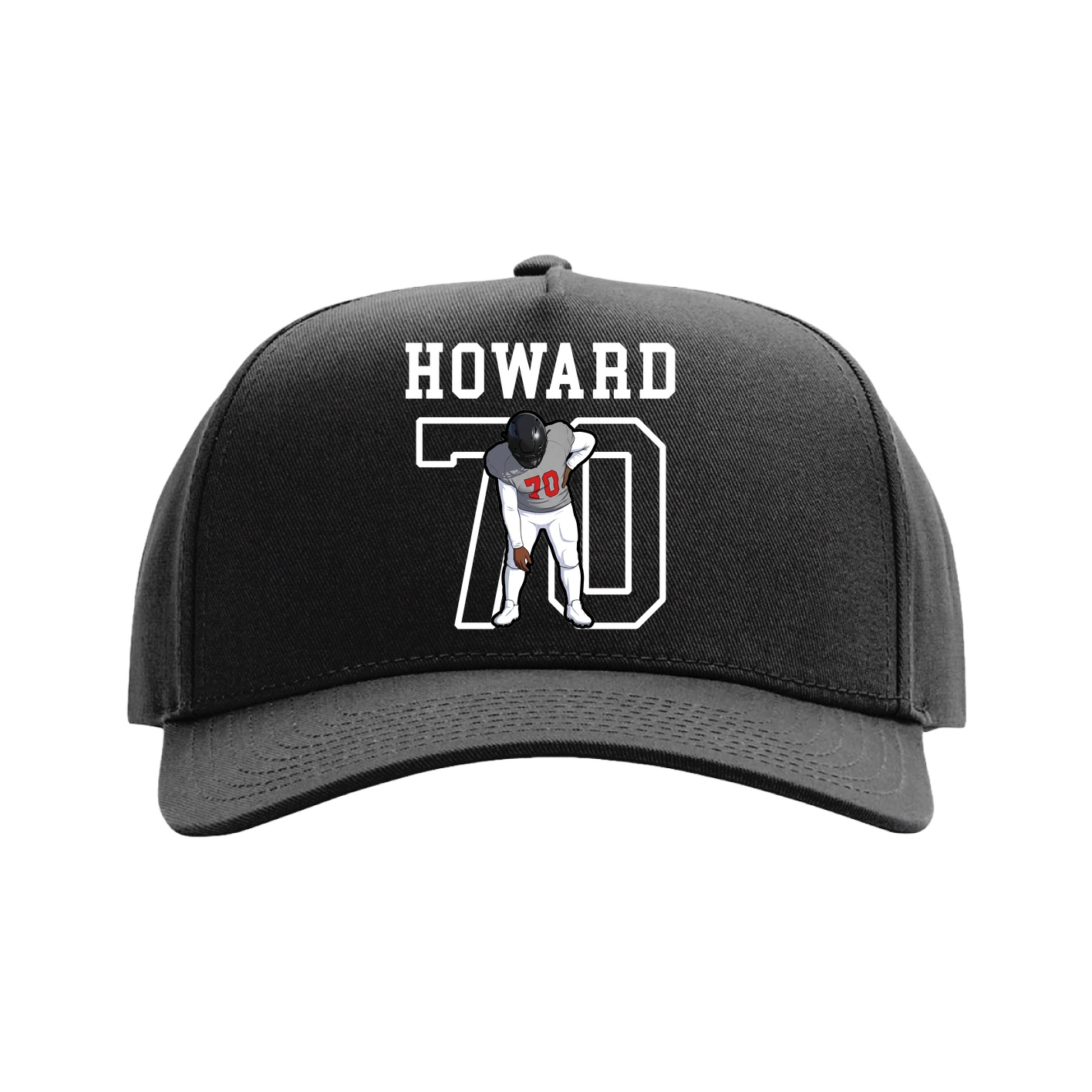 Full Fabric Five-Panel Champ Cap — Shirsey in Black