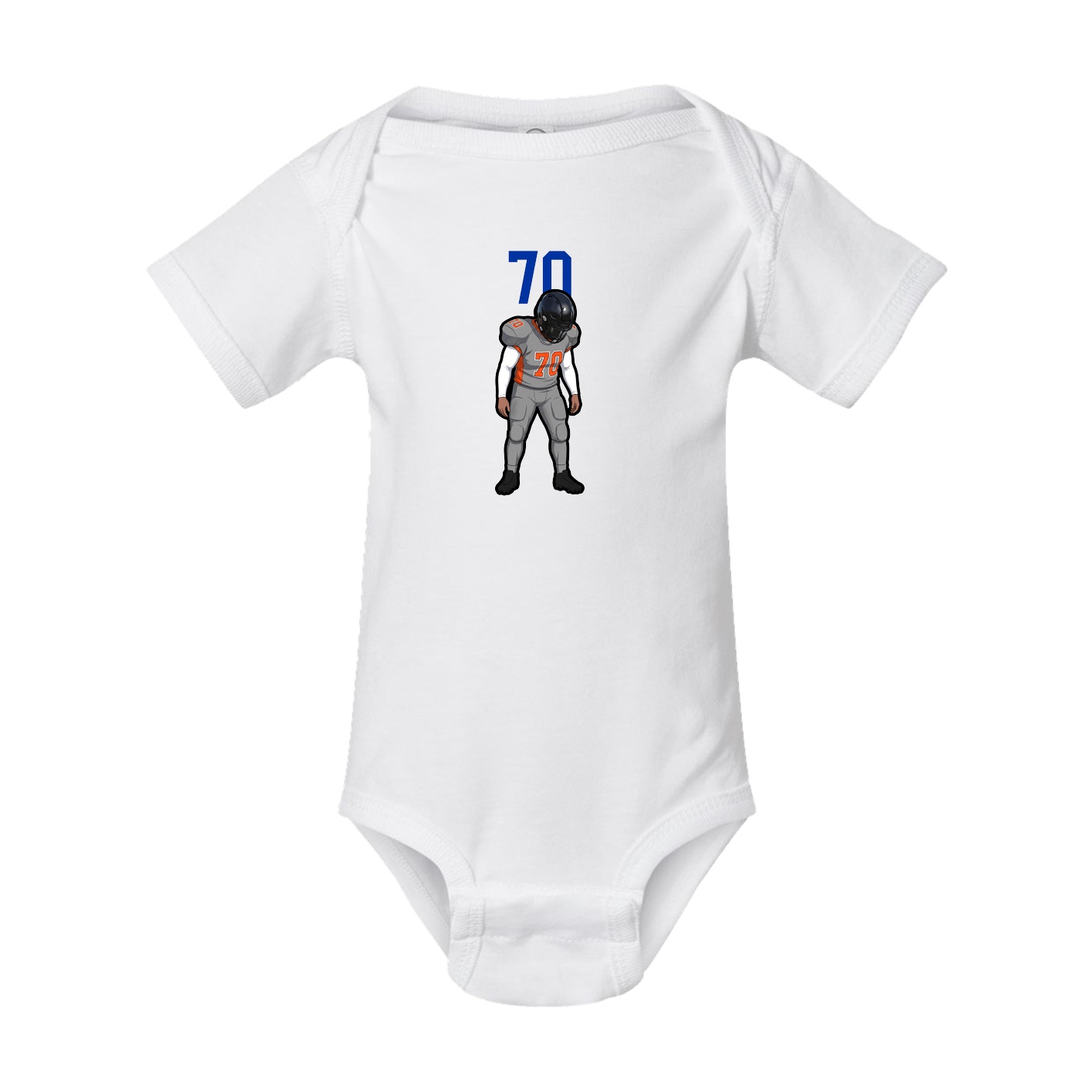 Baby Onesie — Number Top in White