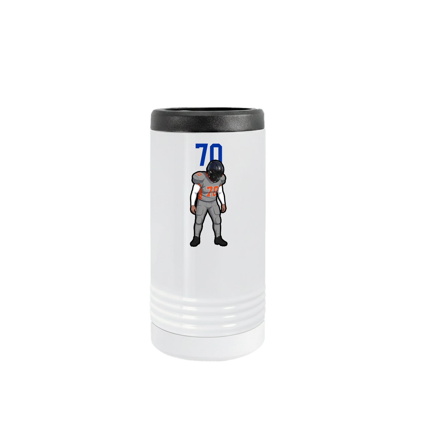 Slim Beverage Holder — Number Top in White