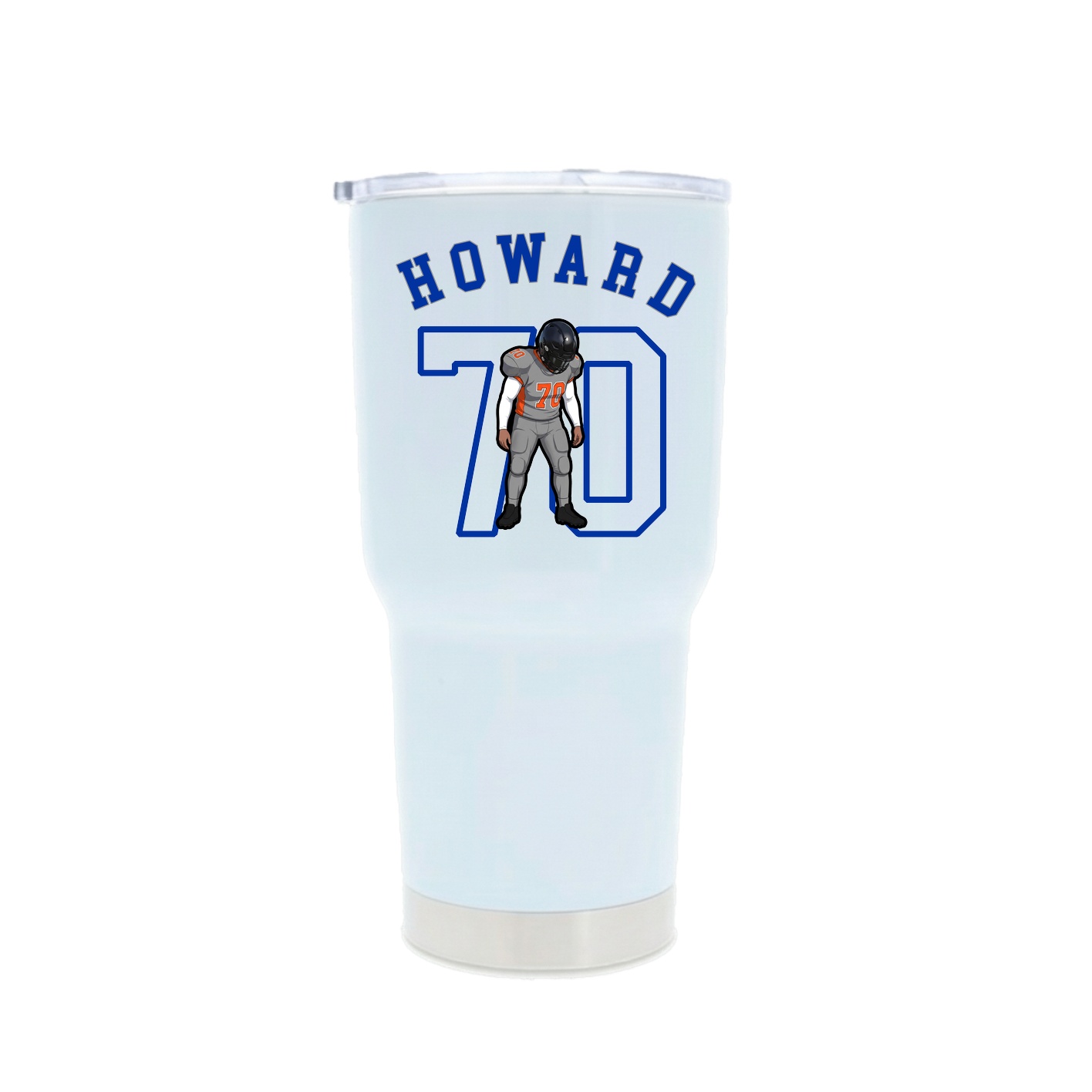 30oz Stainless Steel Tumbler — Shirsey Arch in White