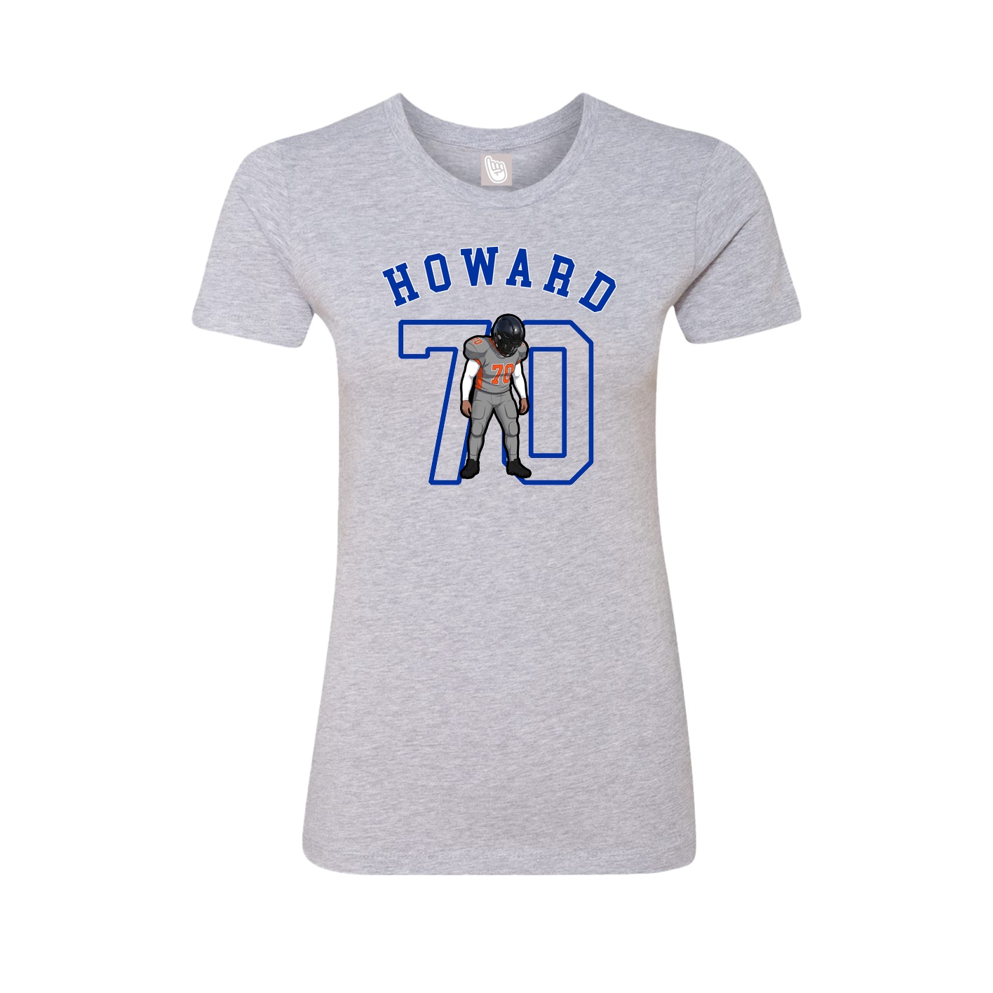 Fitted Women's Tee — Shirsey Arch in Grey
