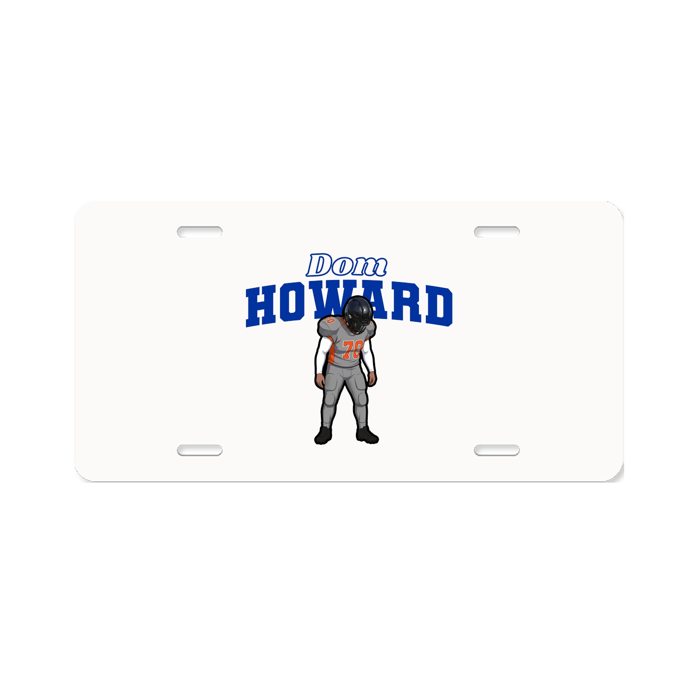 License Plate — Name Arch in Classic