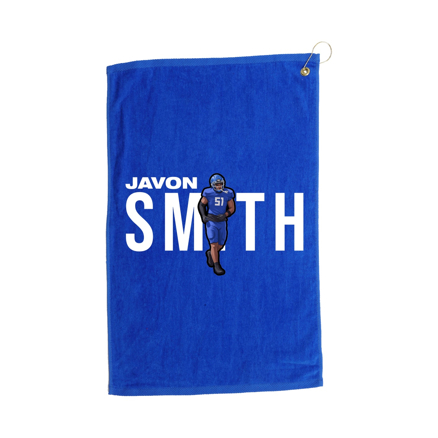 Golf Towel — Player Name in Royal