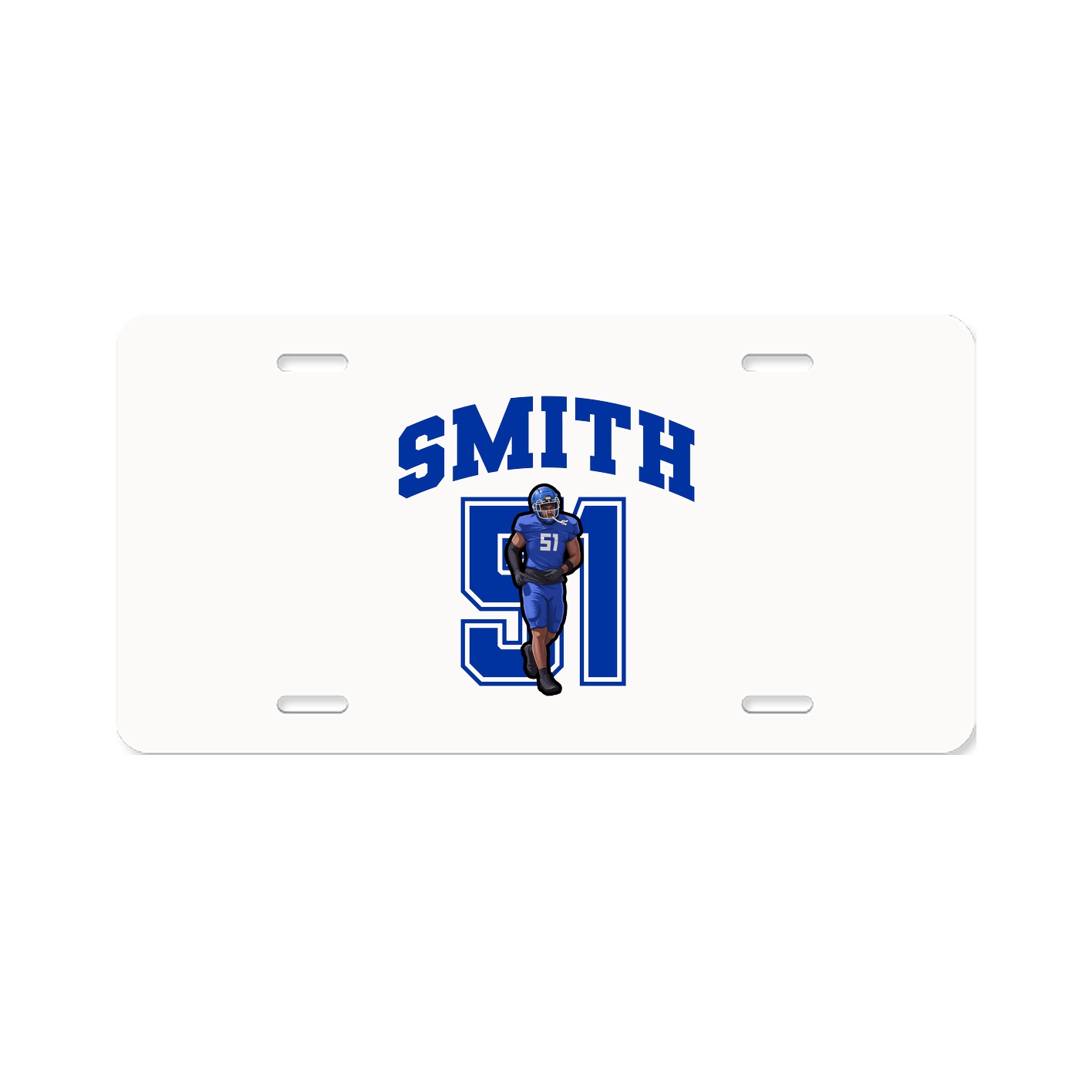 License Plate — Number in Classic