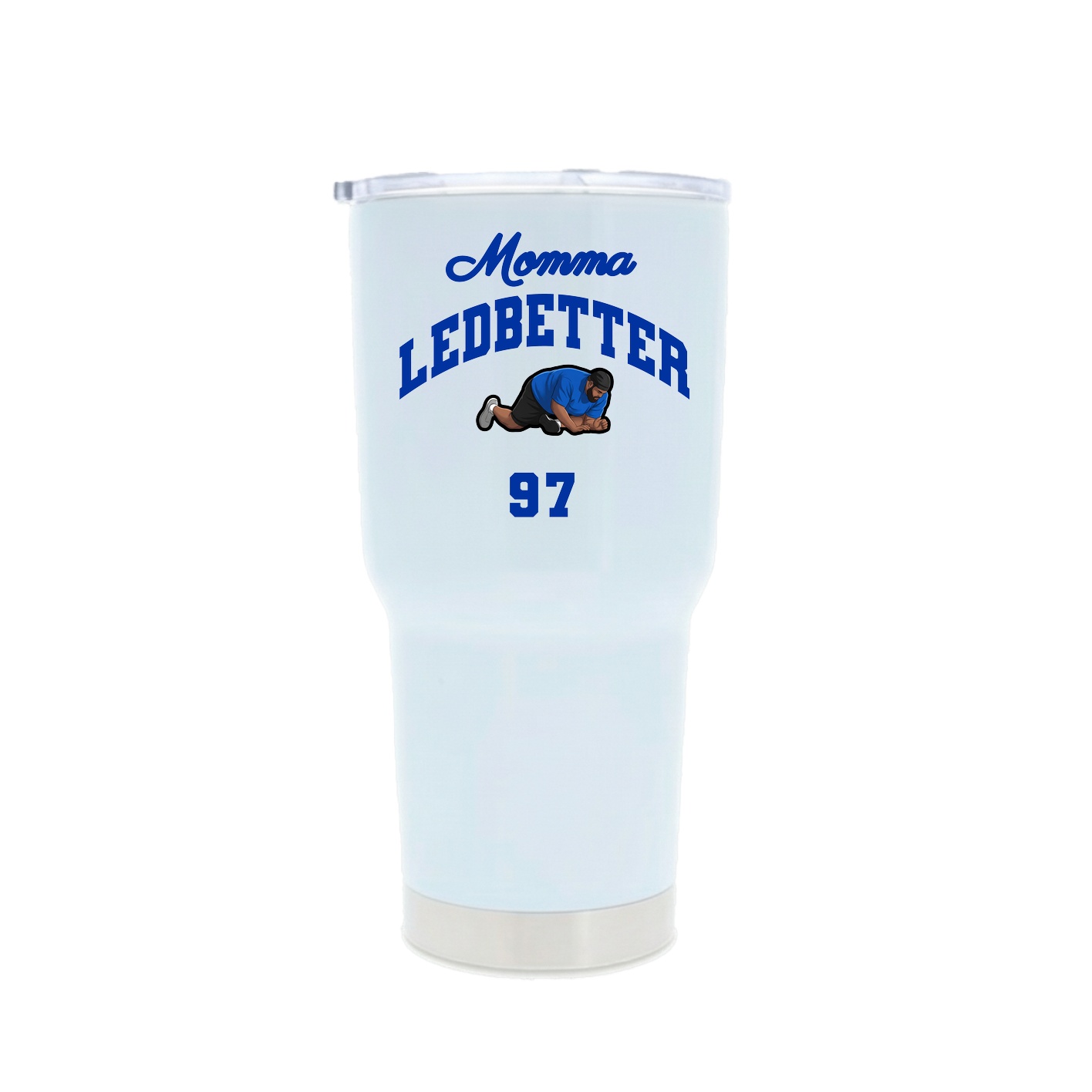 30oz Stainless Steel Tumbler — Mothers Day Arch in White