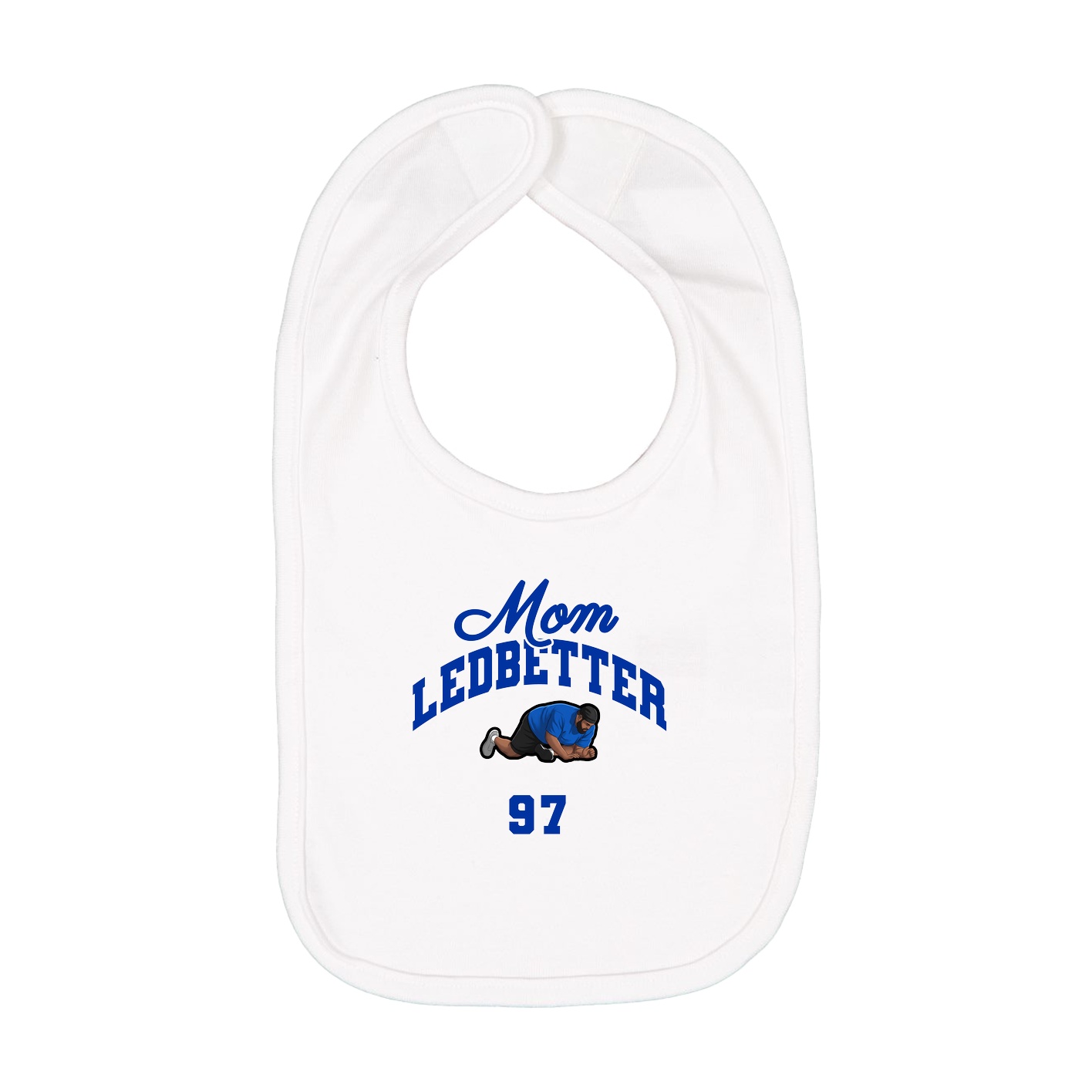 Infant Bib — Mothers Day Arch in White