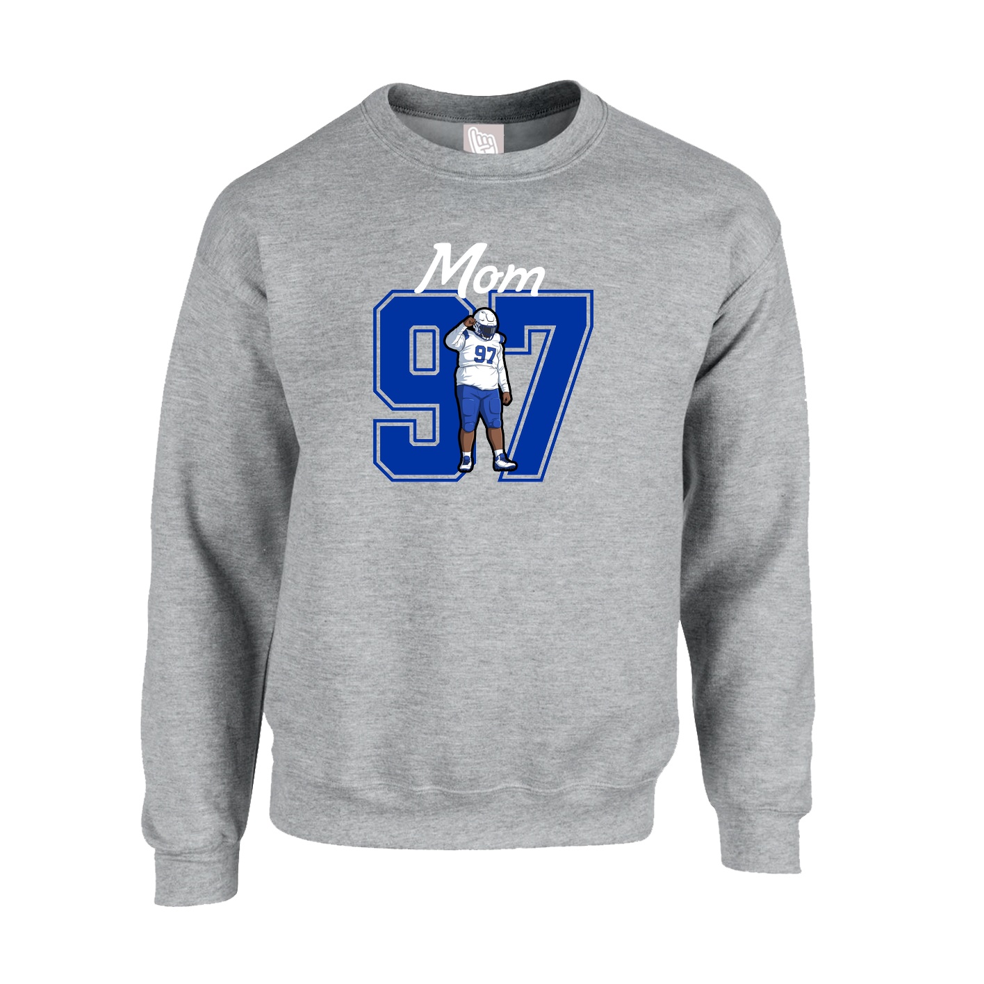 Fleece Crew — Mothers Day Shirsey in Grey
