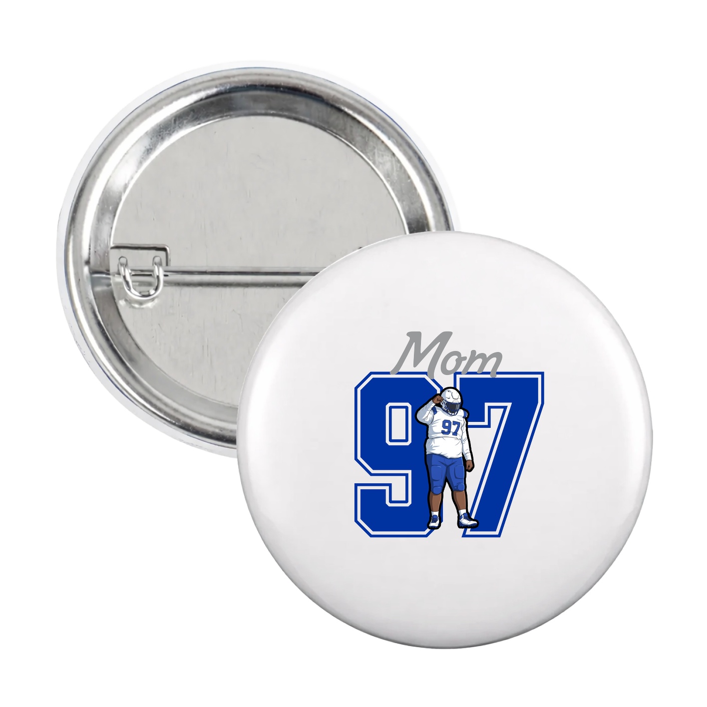 Game Day Button — Mothers Day Shirsey in White