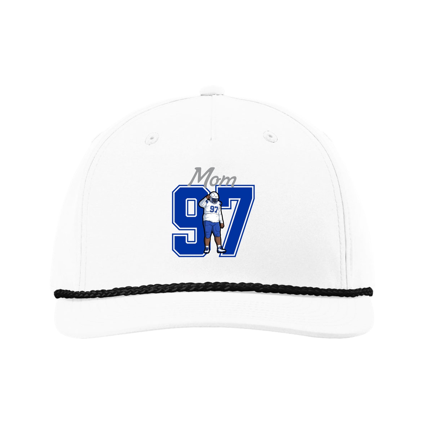 Five-Panel Classic Rope Cap — Mothers Day Shirsey in White