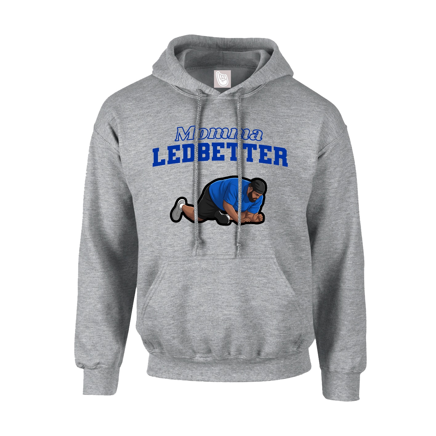 Youth Hoodie — Mothers Day Block in Grey