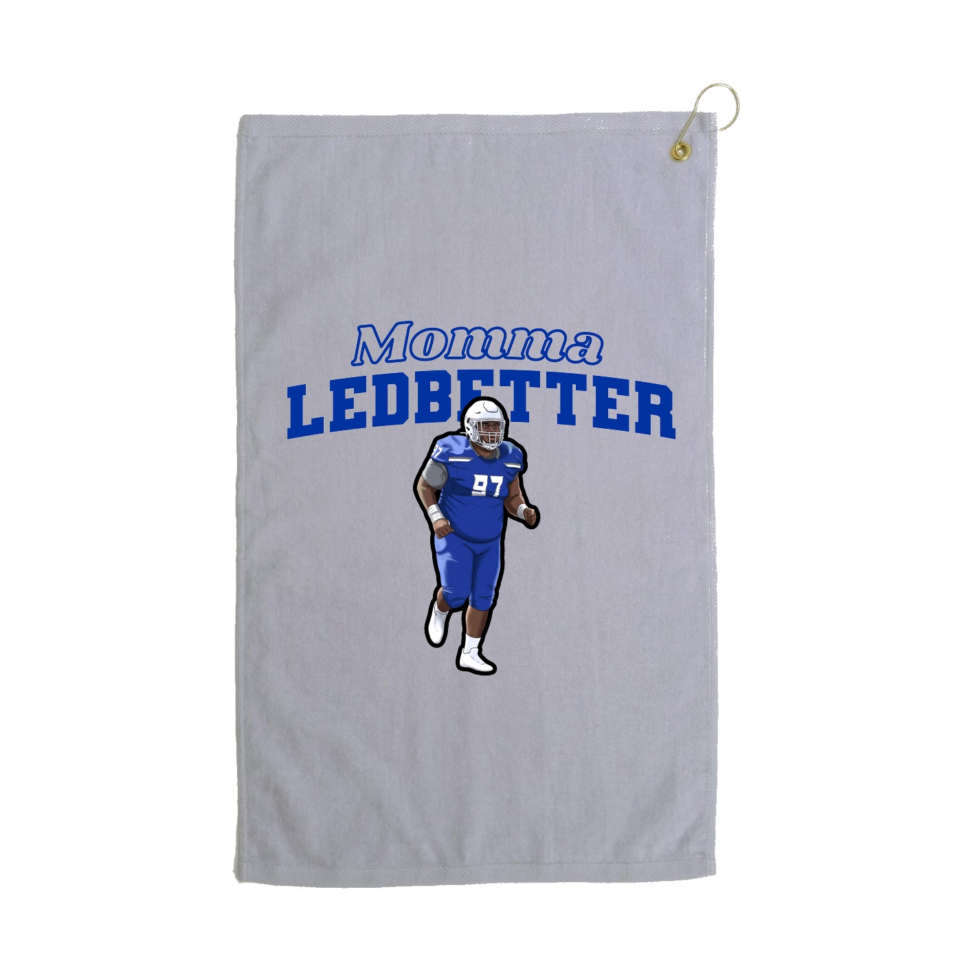 Golf Towel — Mothers Day Block in Grey