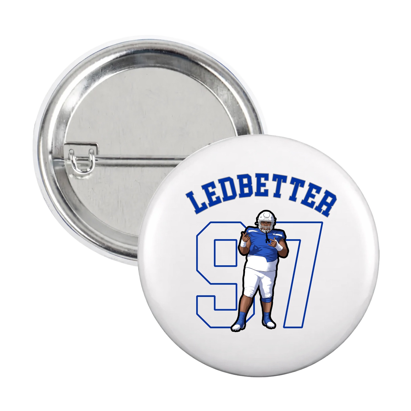 Game Day Button — Shirsey Arch in White