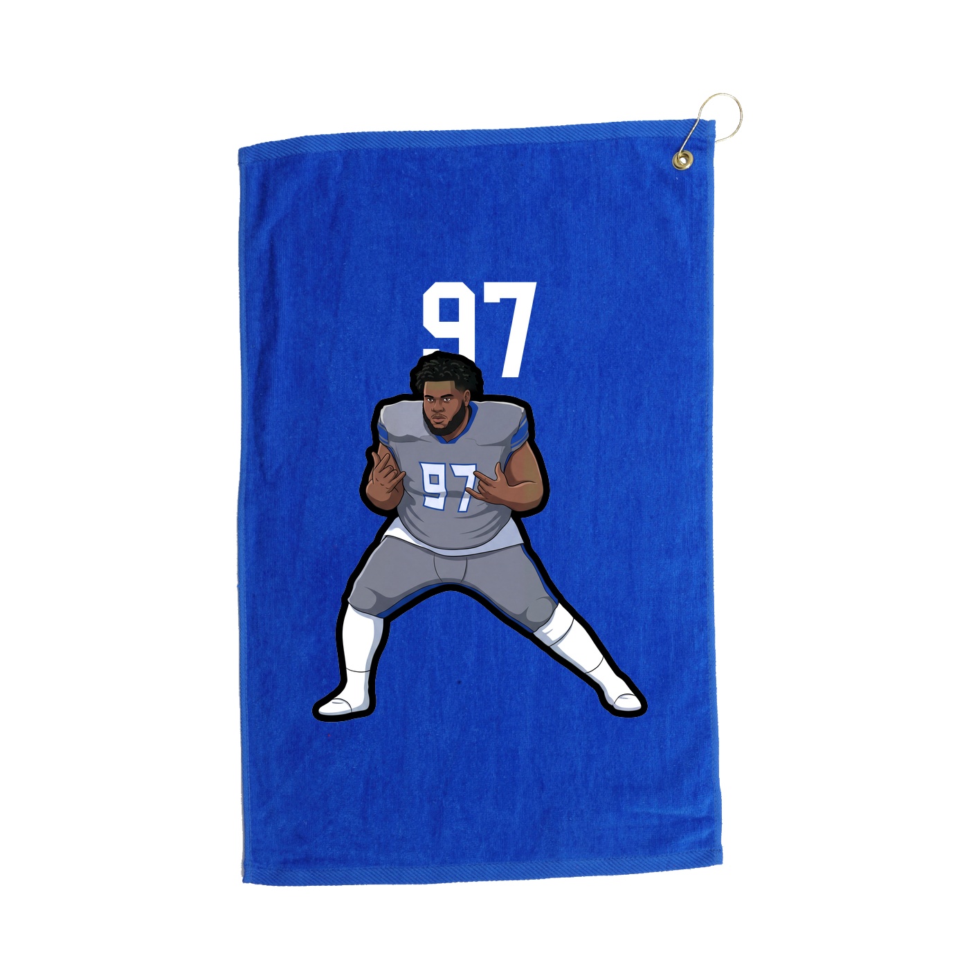 Golf Towel — Number Top in Royal