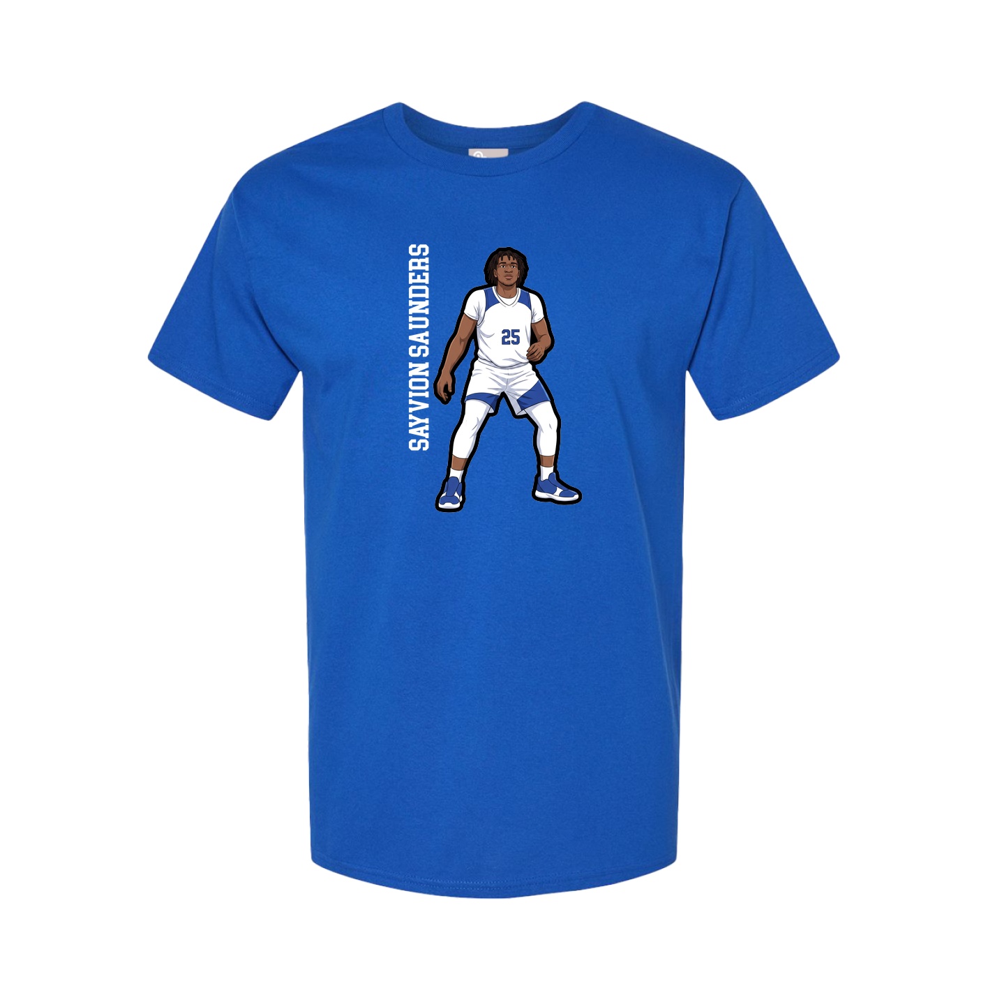 Tee — Name Vertical in Royal