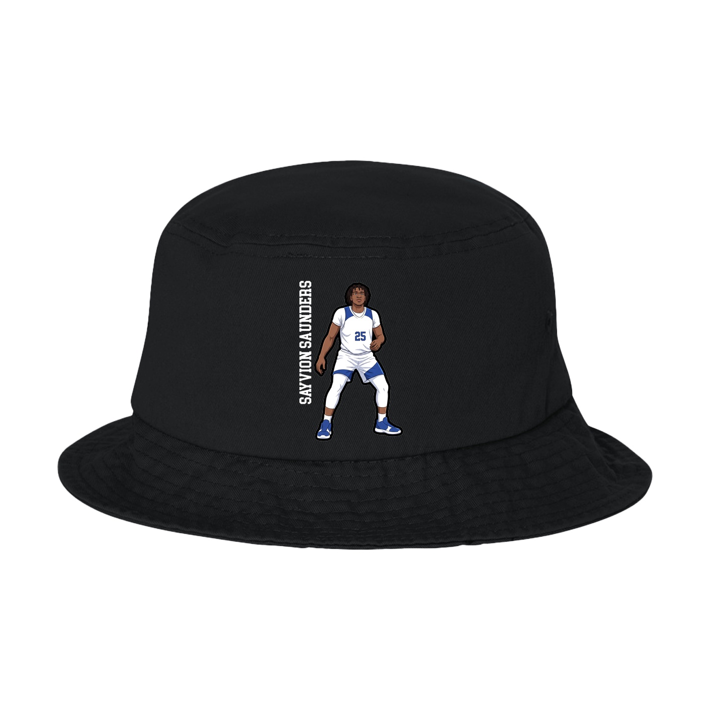 Bucket Cap — Name Vertical in Black
