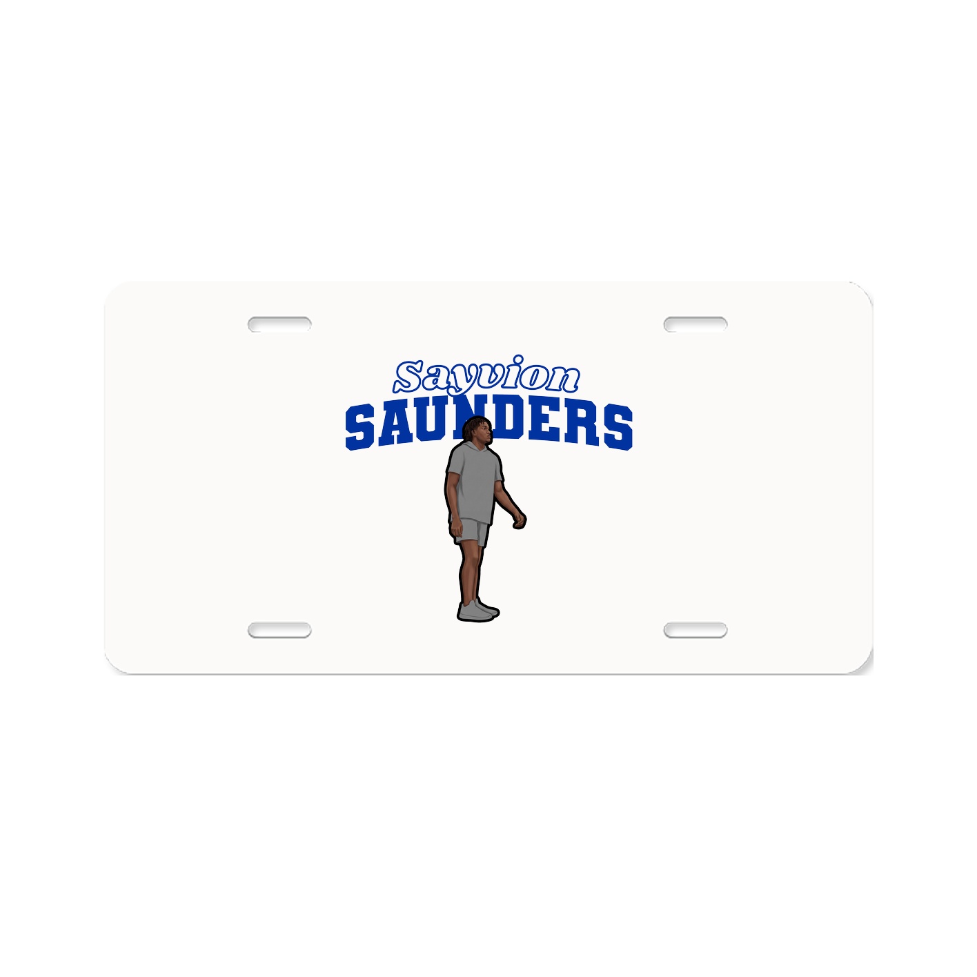 License Plate — Name Arch in Classic