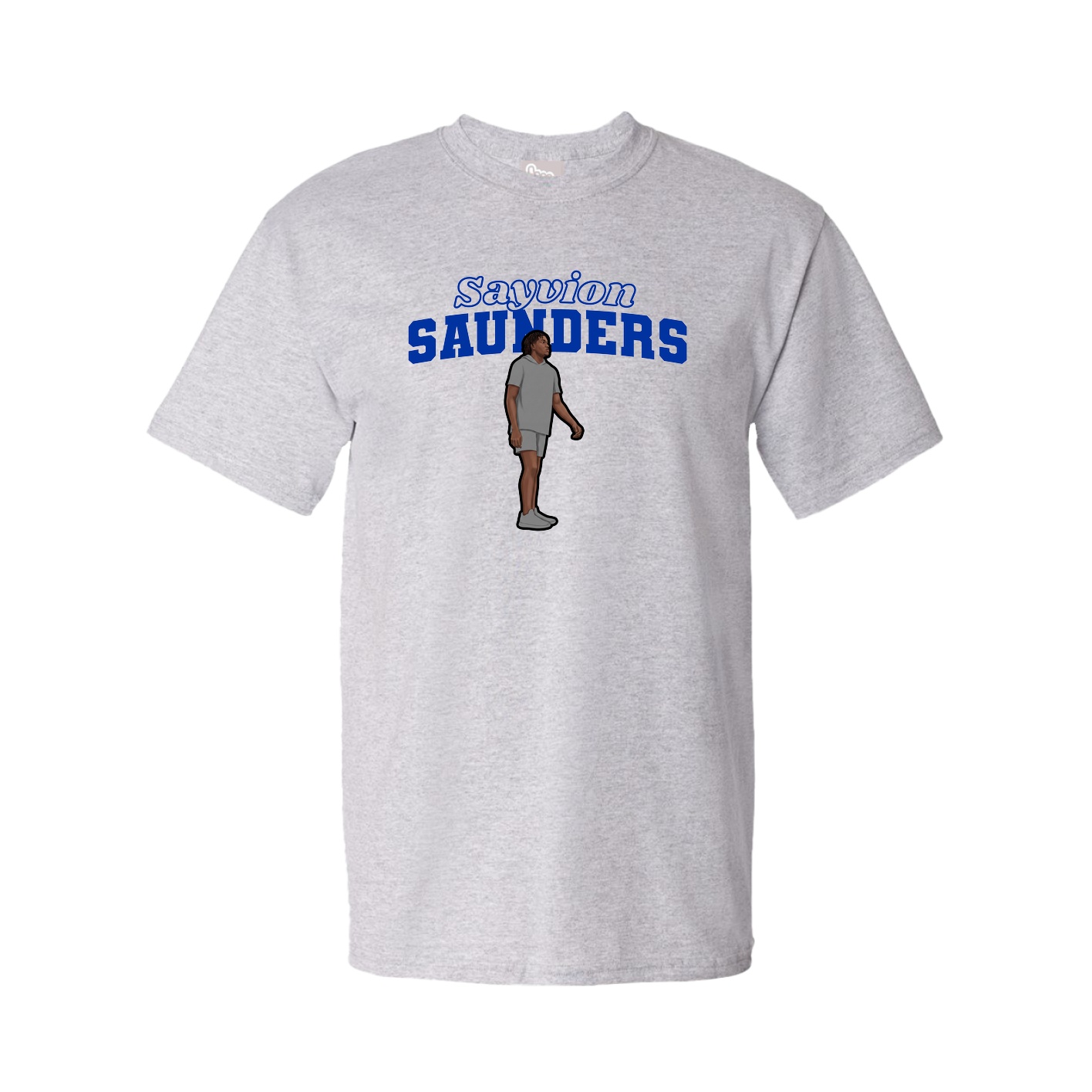 Youth Tee — Name Arch in Grey