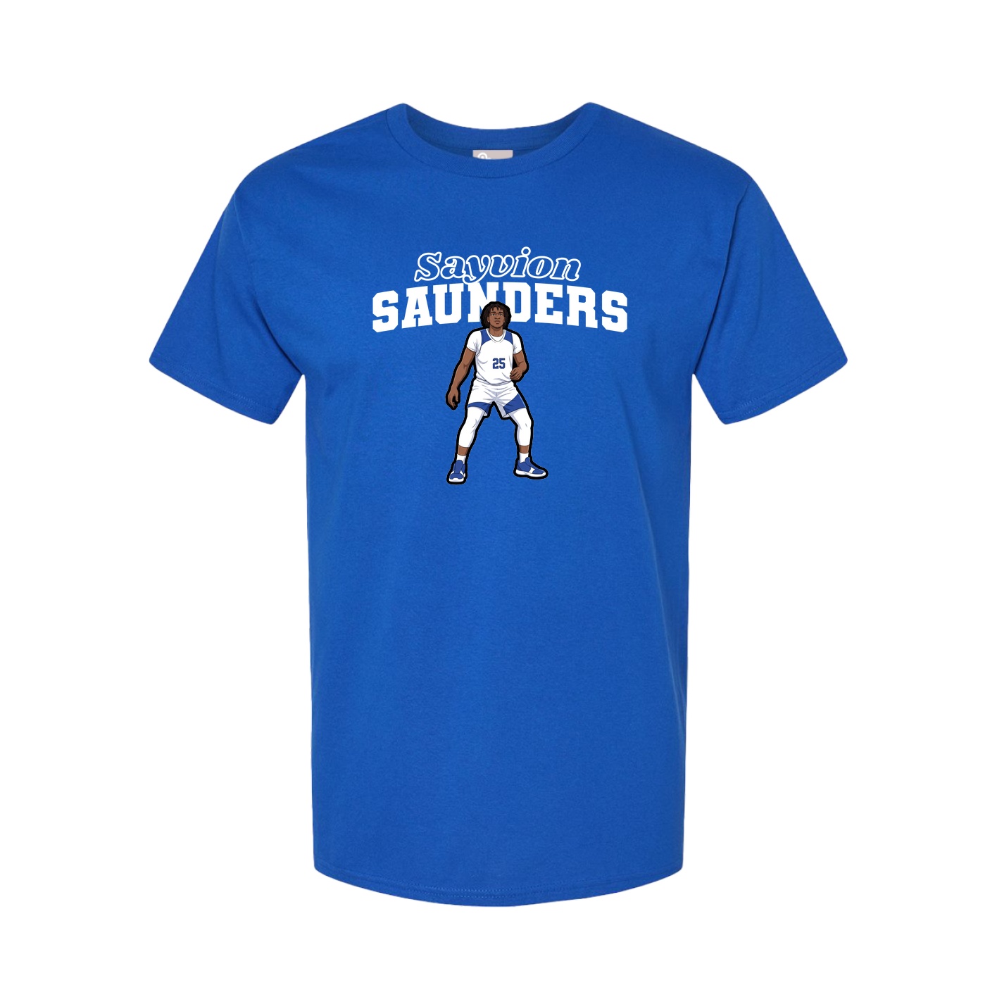 Youth Tee — Name Arch in Royal