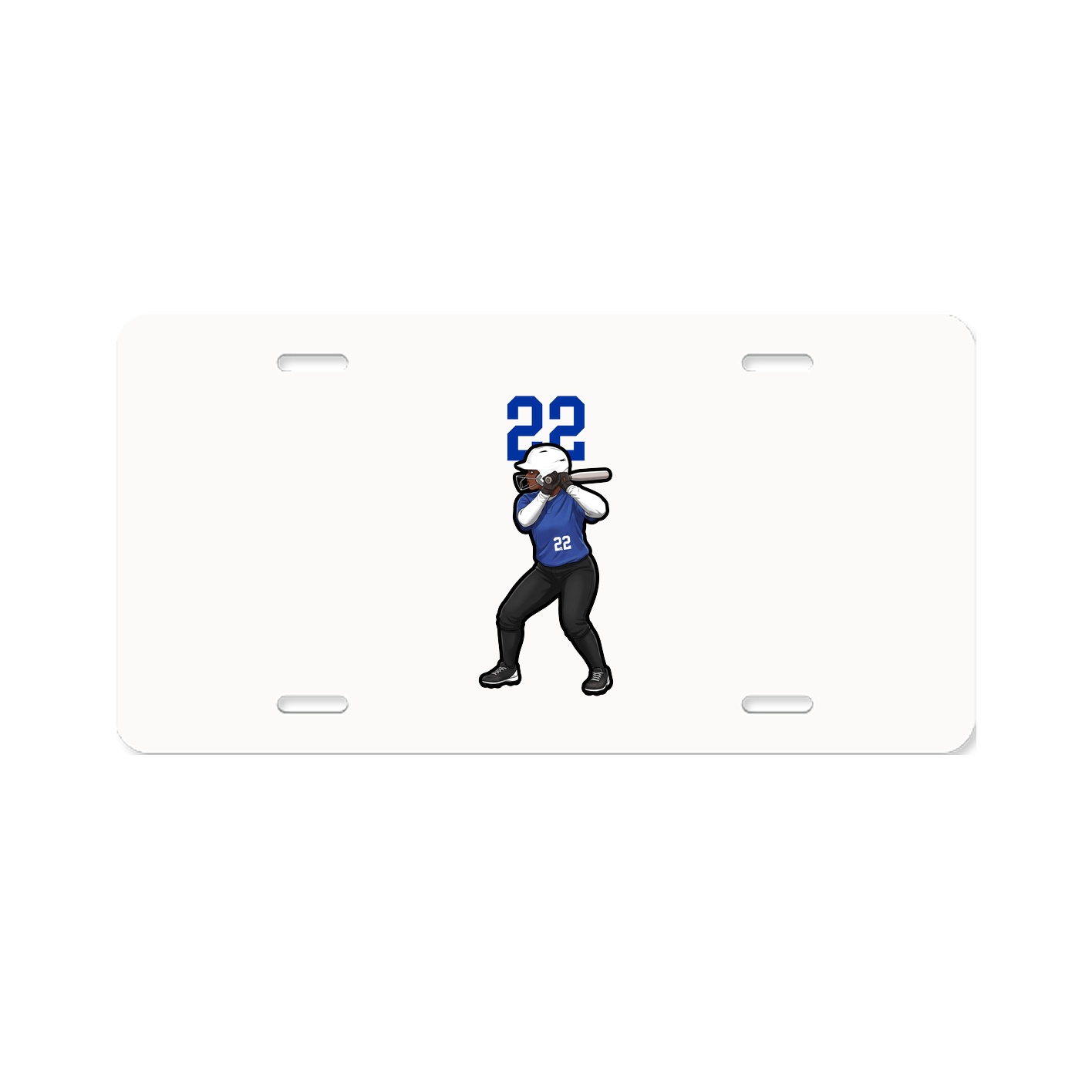 License Plate — Number Top in Classic