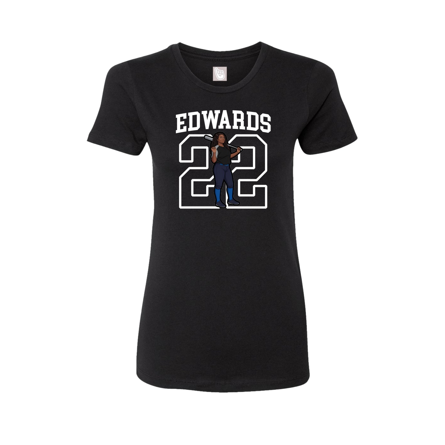 Fitted Women's Tee — Shirsey in Black