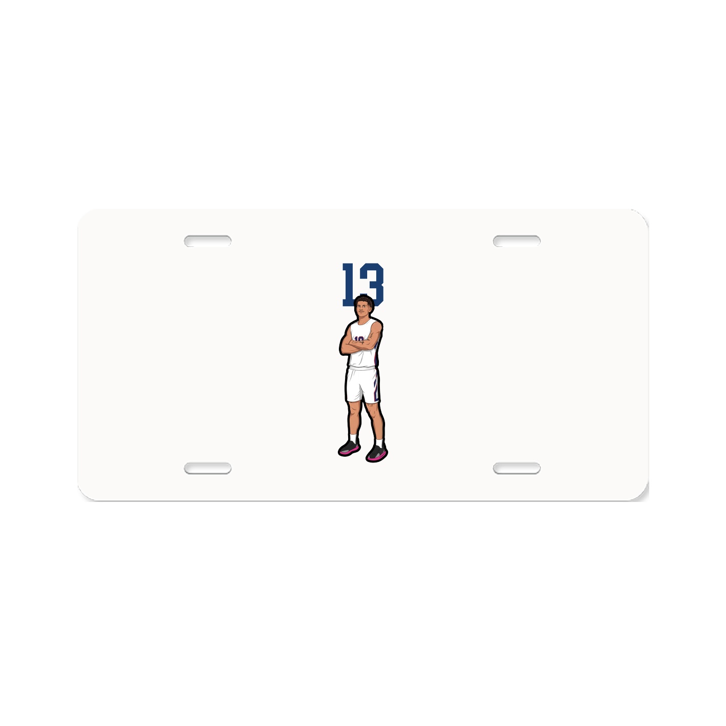 License Plate — Number Top in Classic