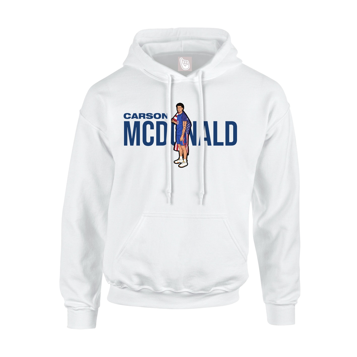 Hoodie — Player Name in White