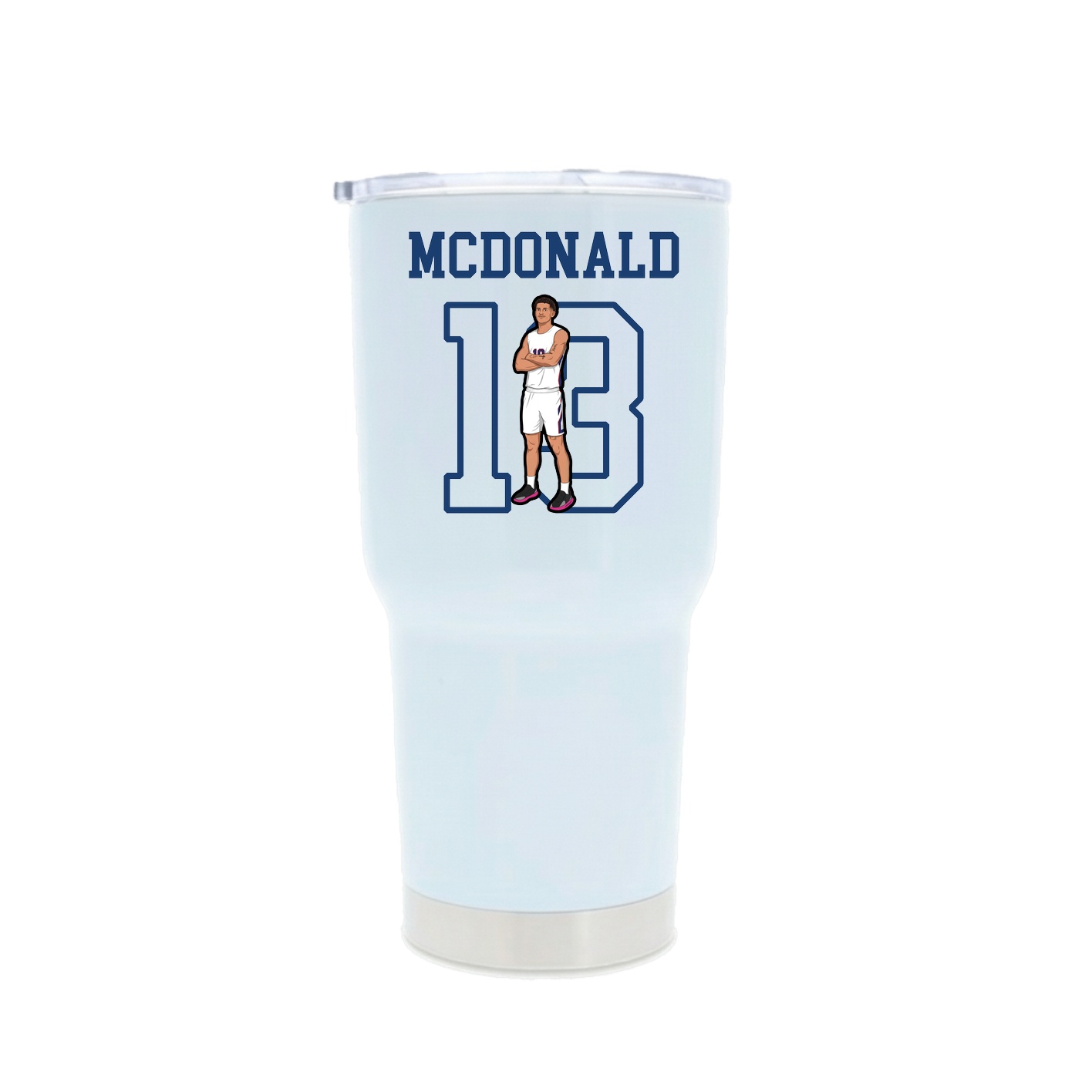 30oz Stainless Steel Tumbler — Shirsey in White