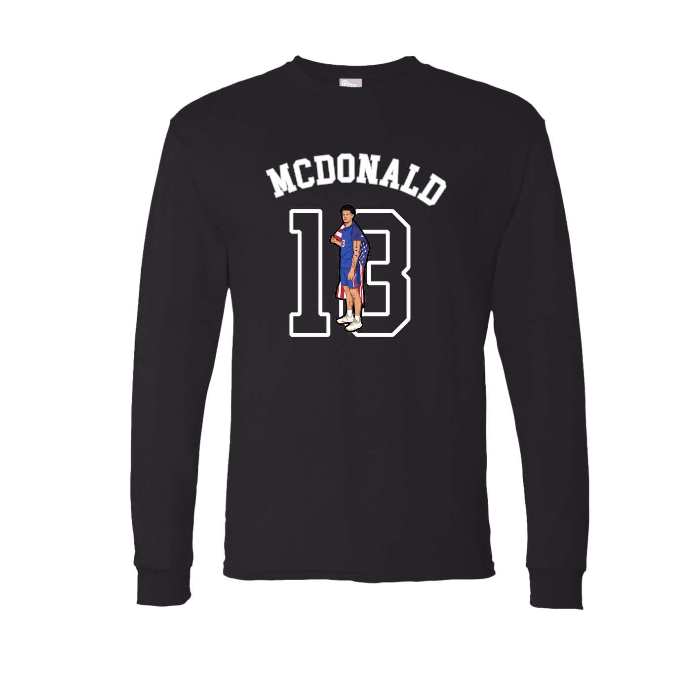 Long Sleeve Tee — Shirsey Arch in Black