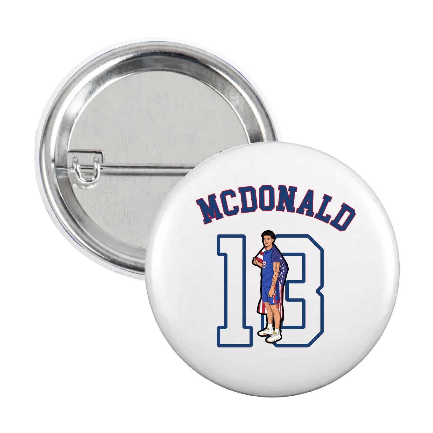 Game Day Button — Shirsey Arch in White