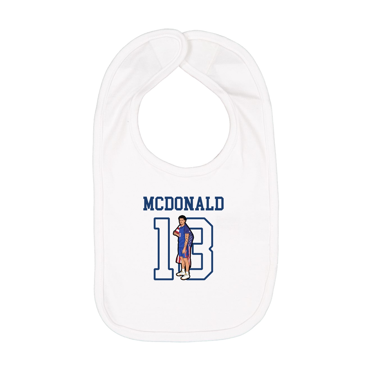 Infant Bib — Shirsey in White