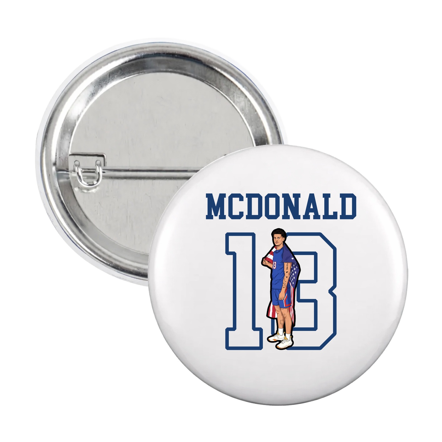 Game Day Button — Shirsey in White