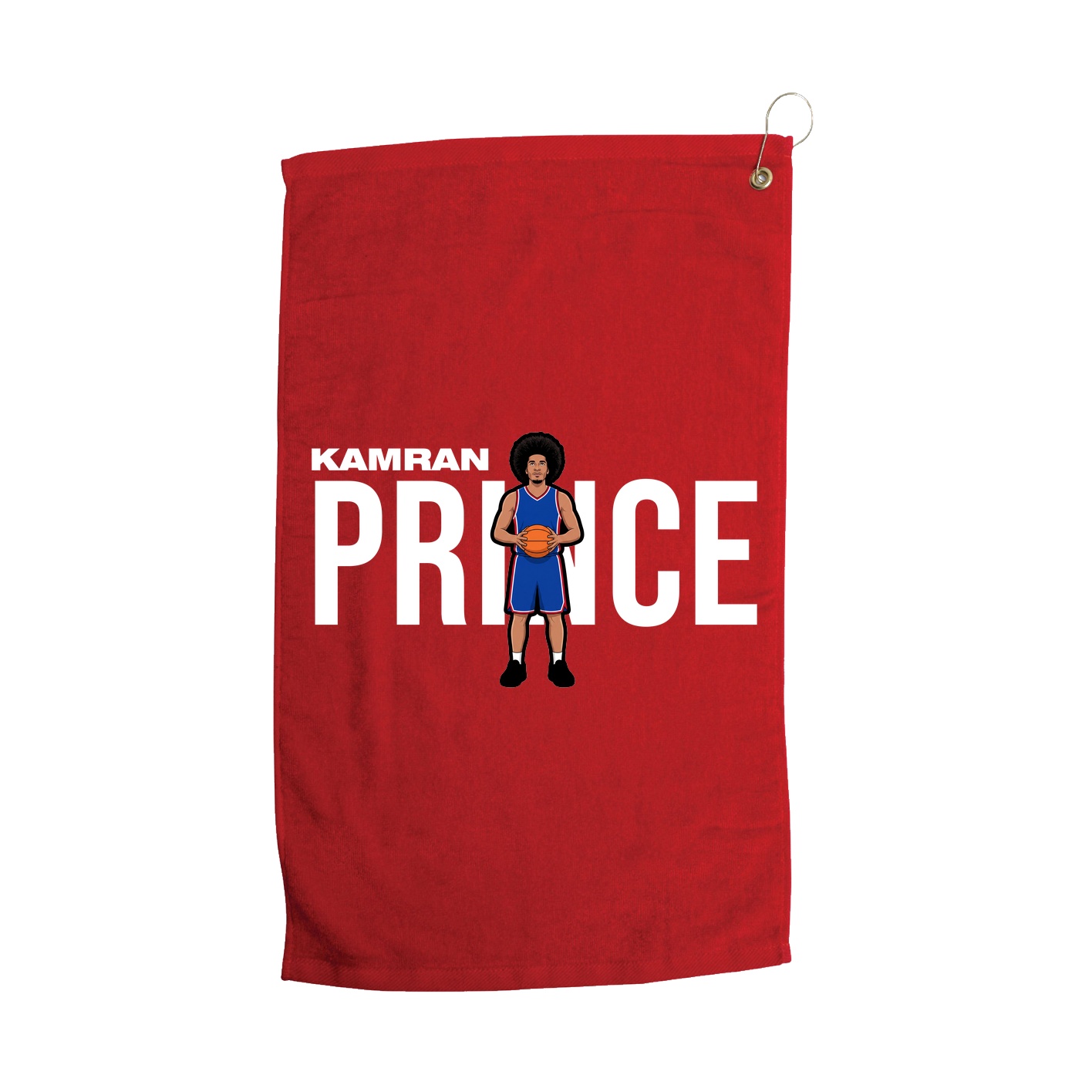 Golf Towel — Player Name in Red