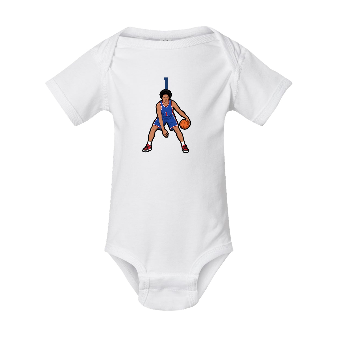 Baby Onesie — Number Top in White