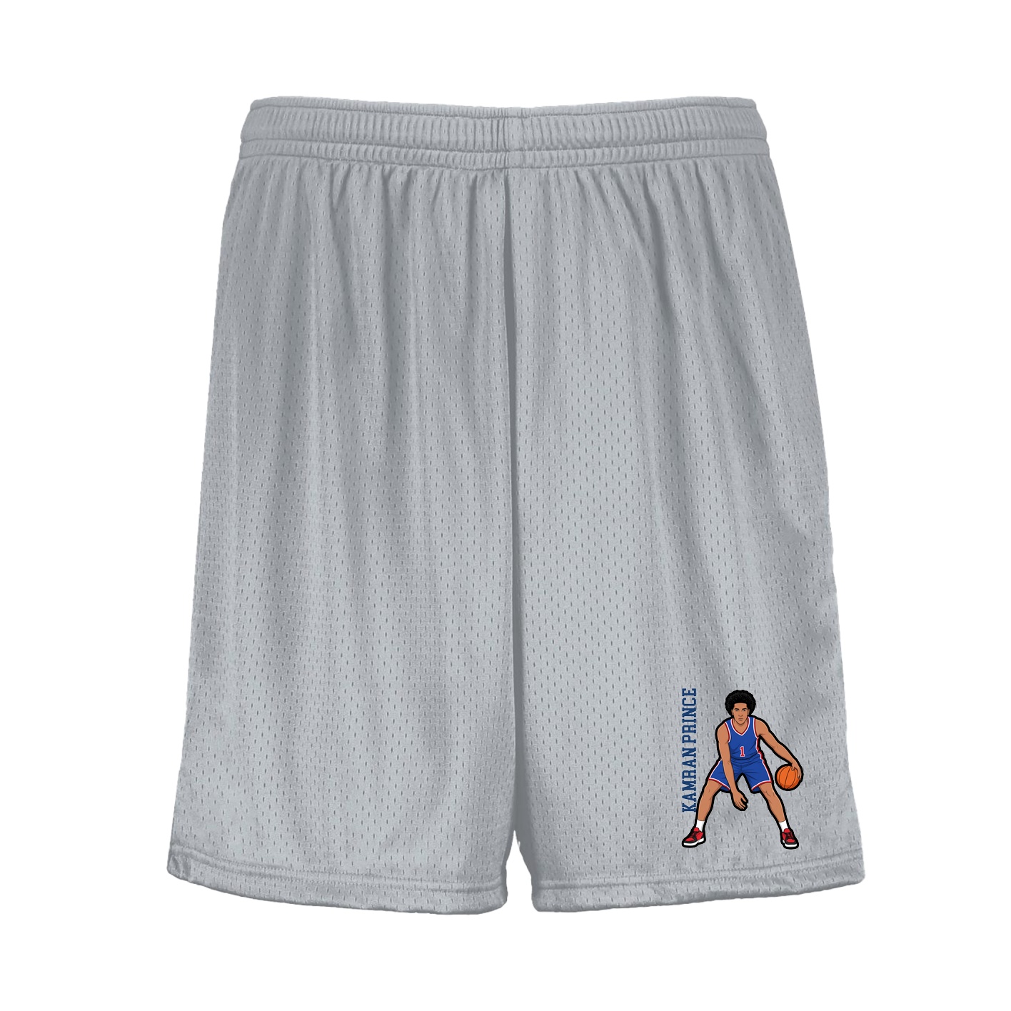 Shorts — Name Vertical in Silver