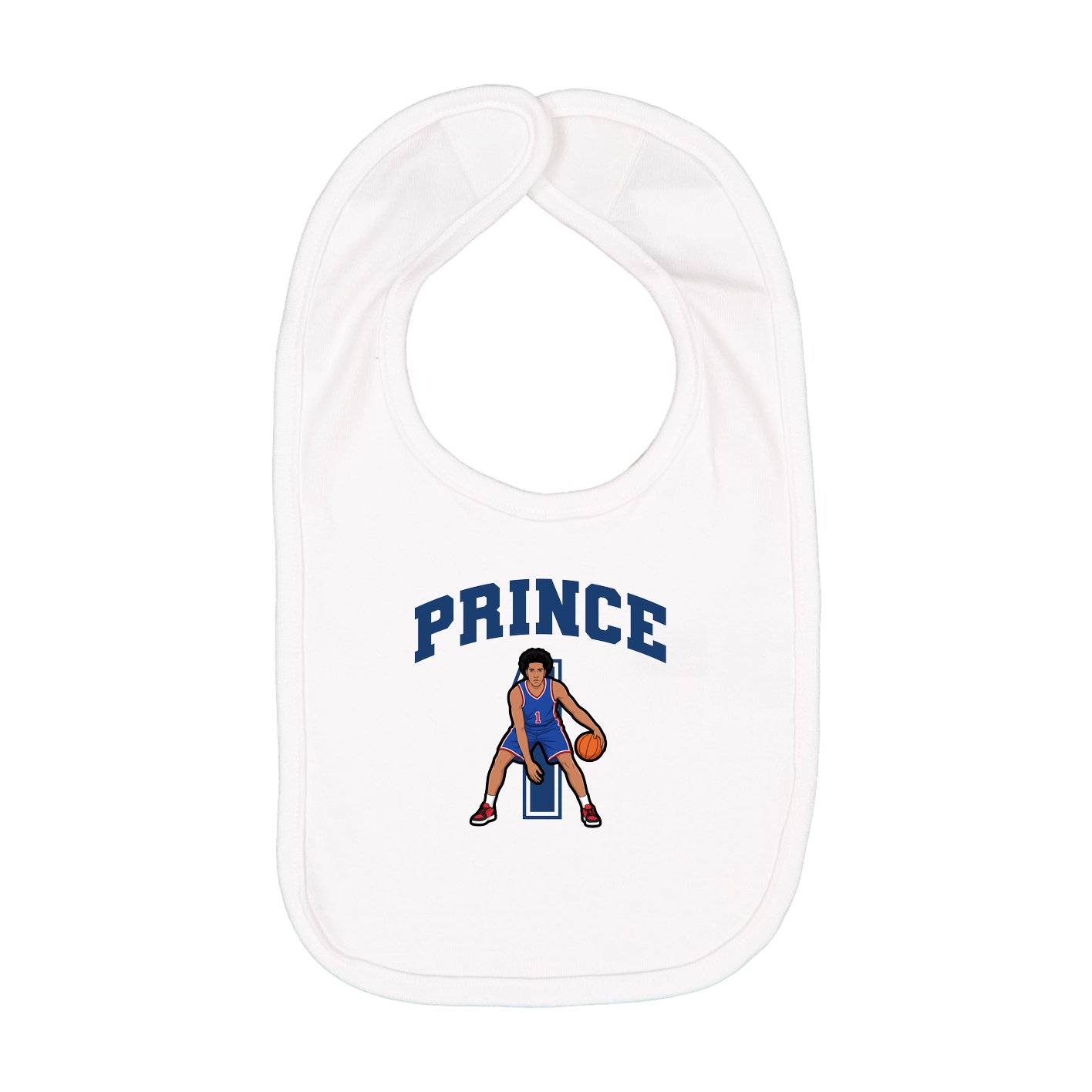 Infant Bib — Number in White
