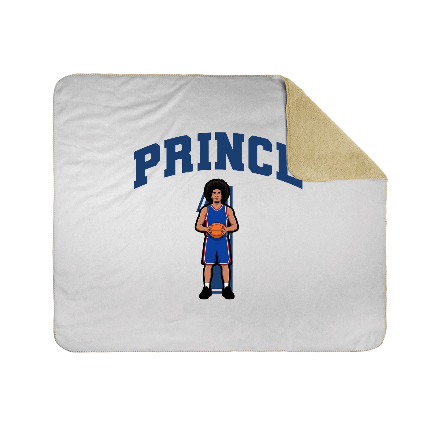 Throw Blanket — Number in White