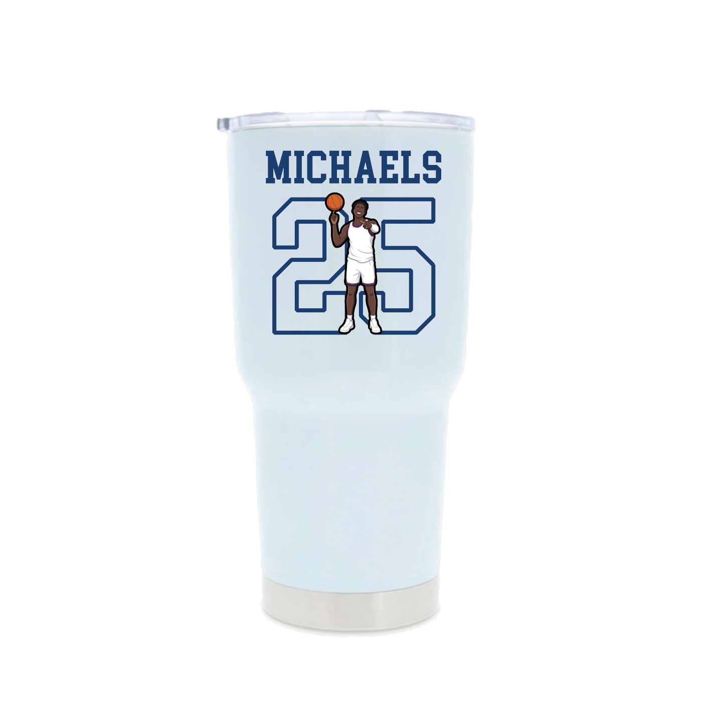 30oz Stainless Steel Tumbler — Shirsey in White
