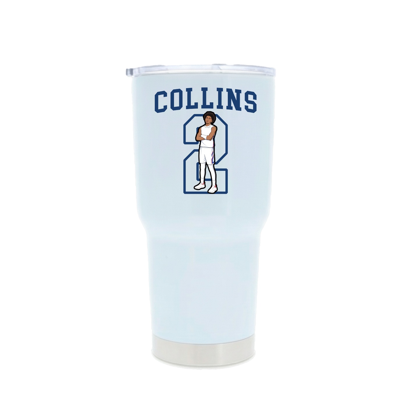 30oz Stainless Steel Tumbler — Shirsey in White