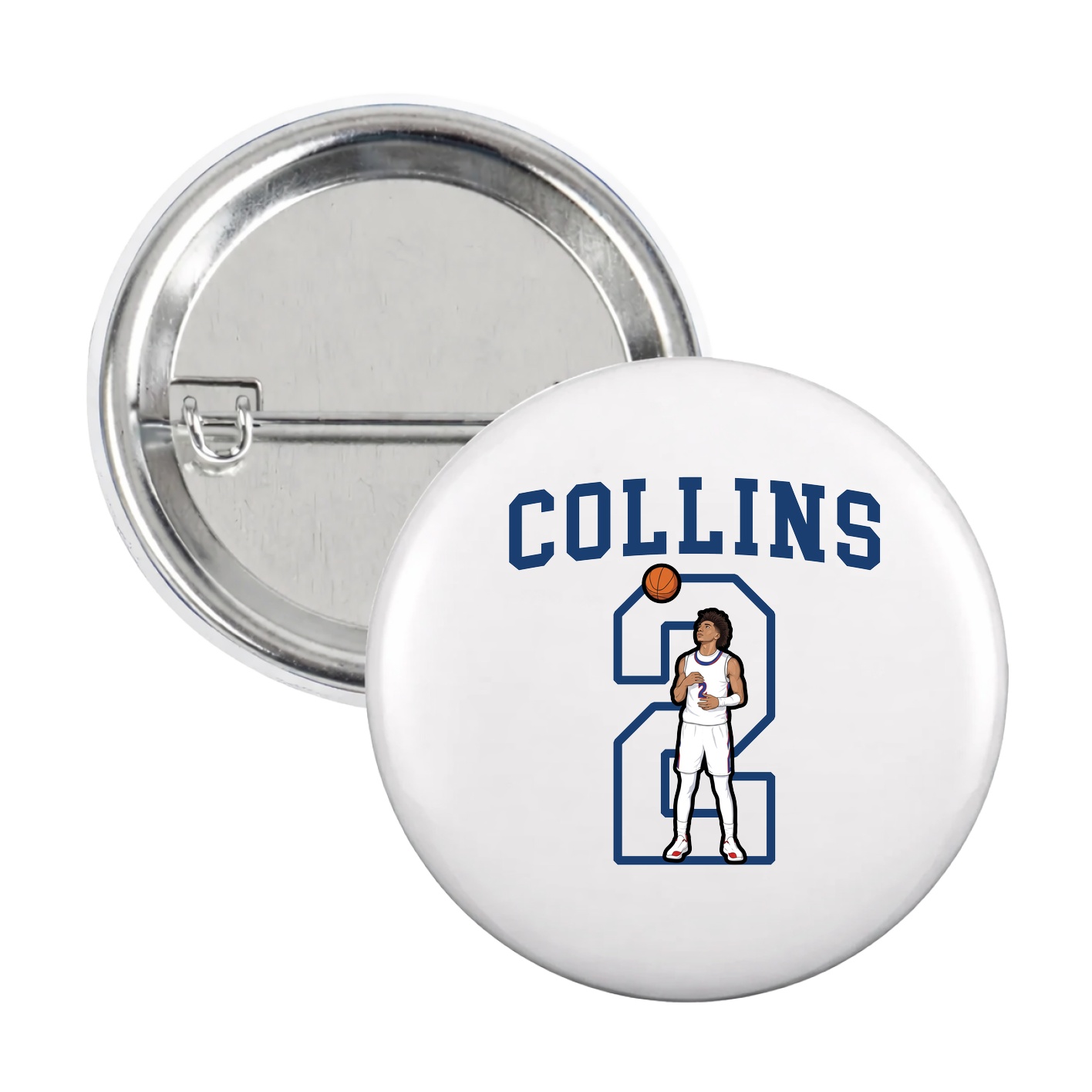 Game Day Button — Shirsey in White