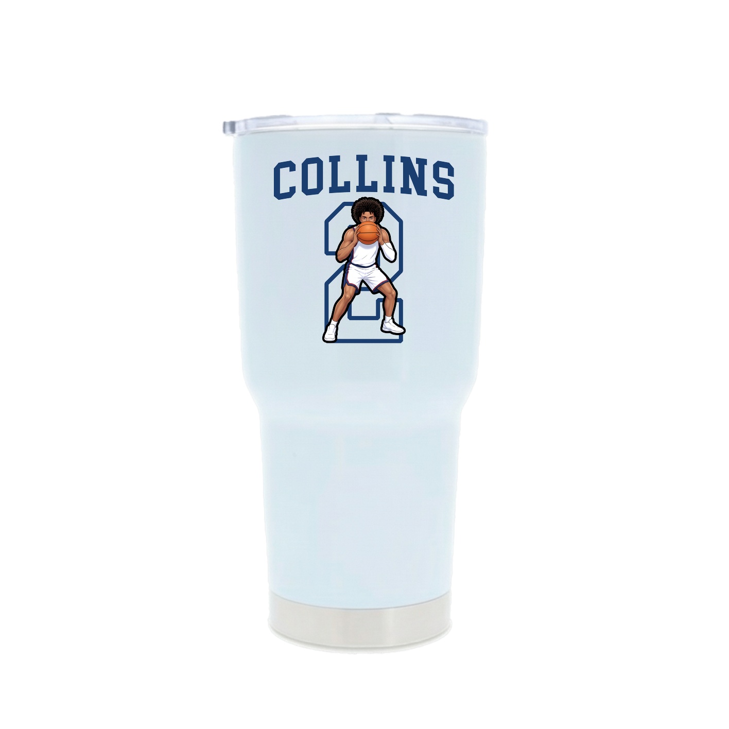 30oz Stainless Steel Tumbler — Shirsey in White