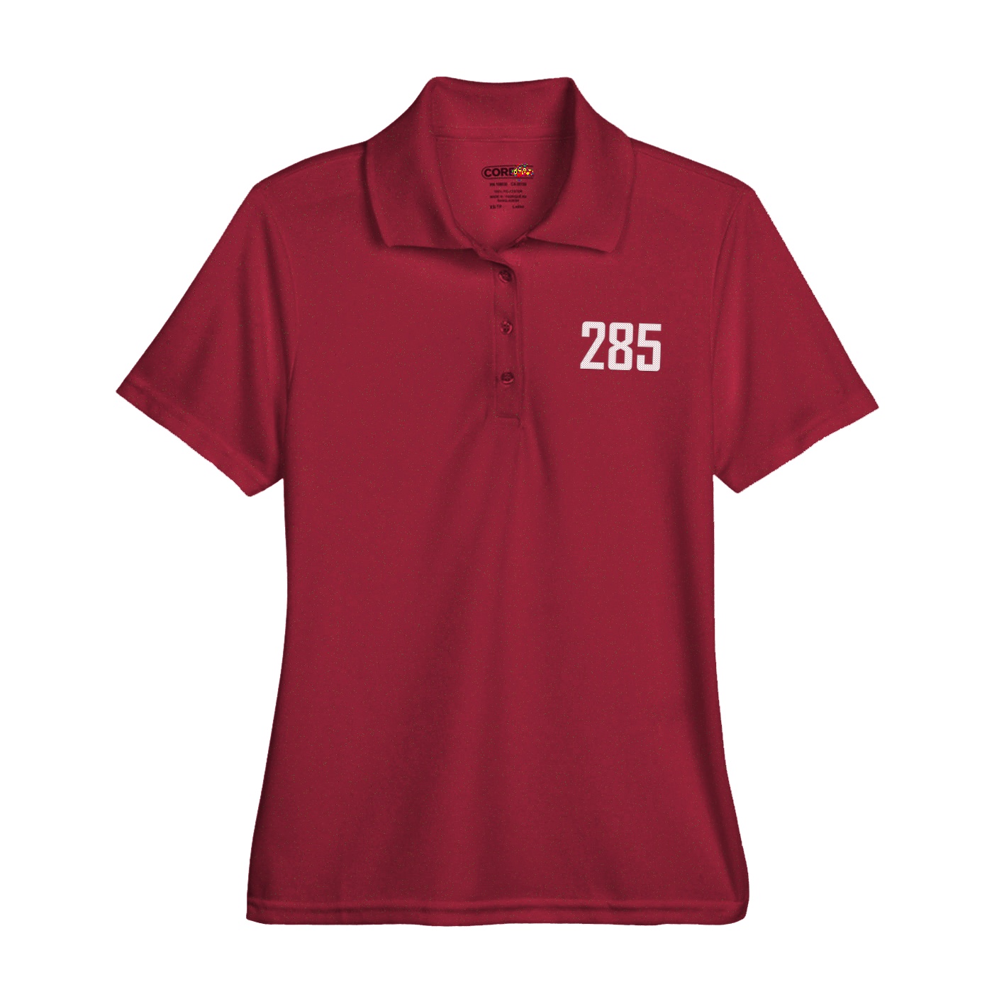 Womens Performance Polo — Front Shirsy in Red