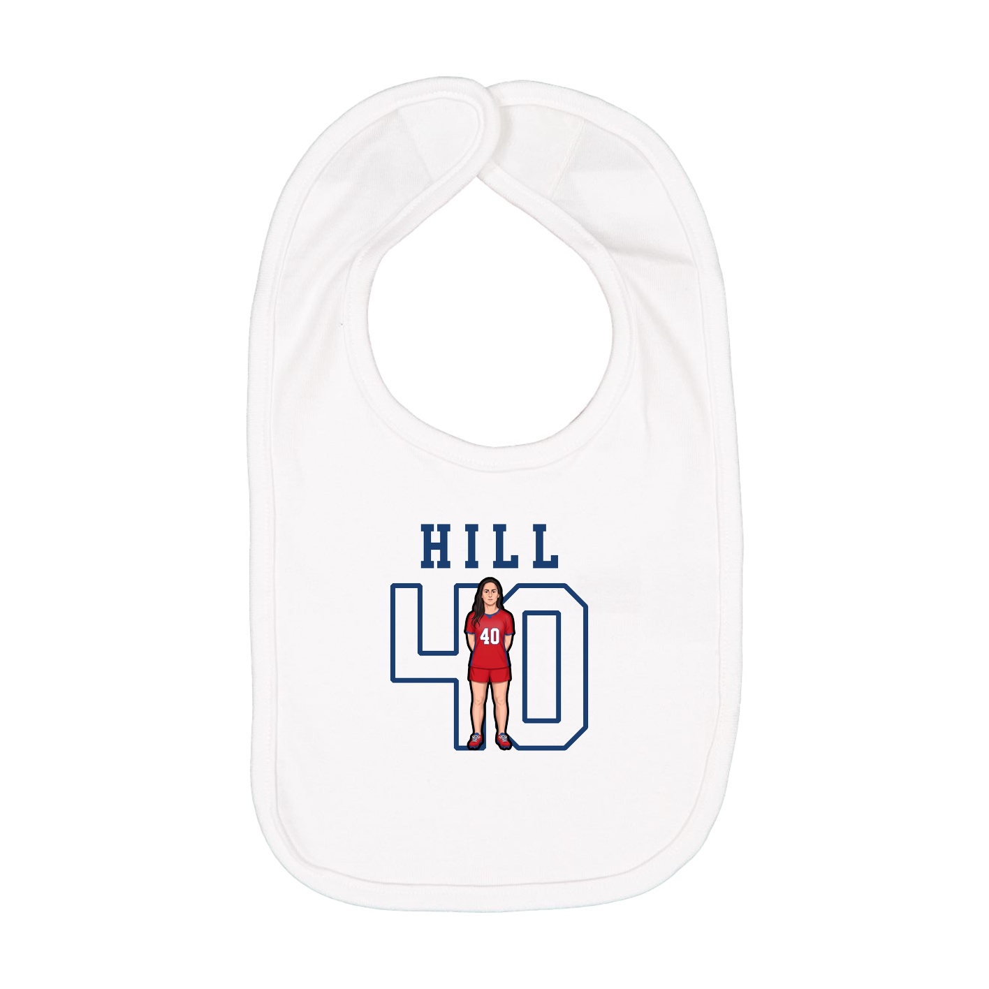 Infant Bib — Shirsey in White