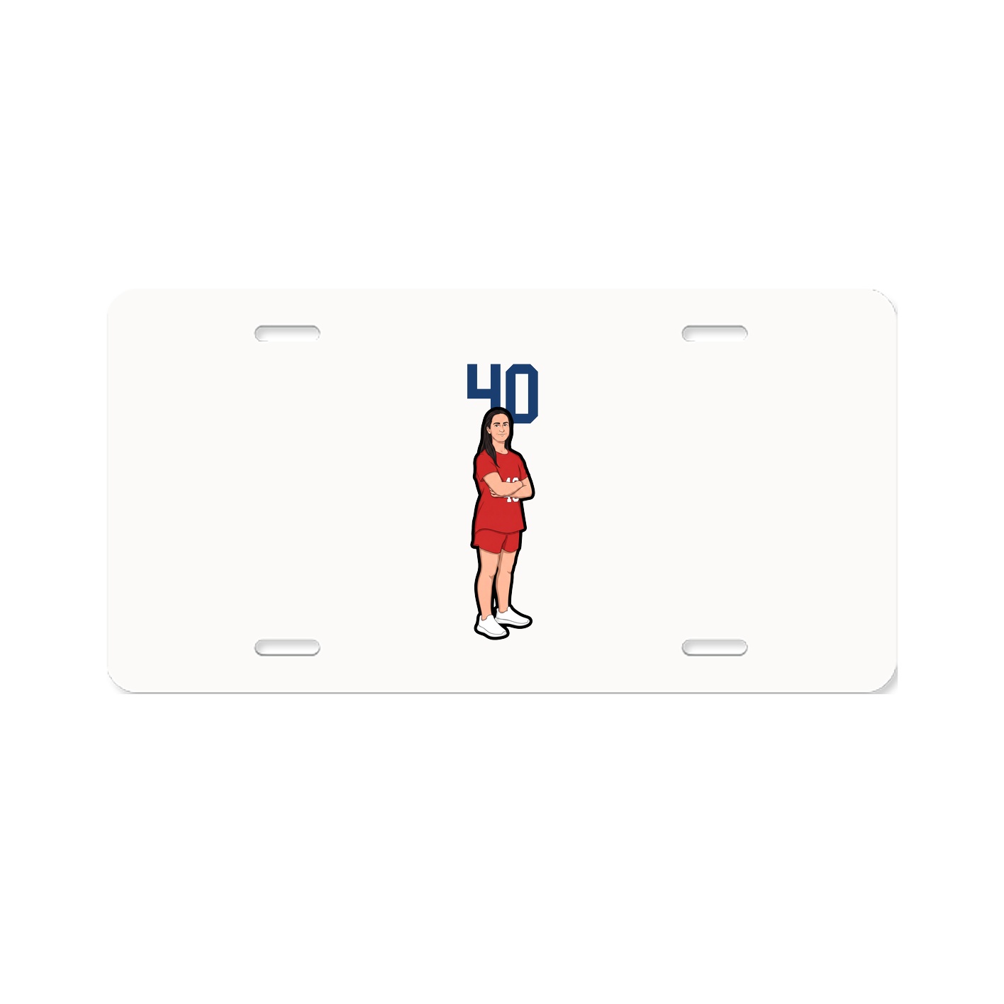 License Plate — Number Top in Classic