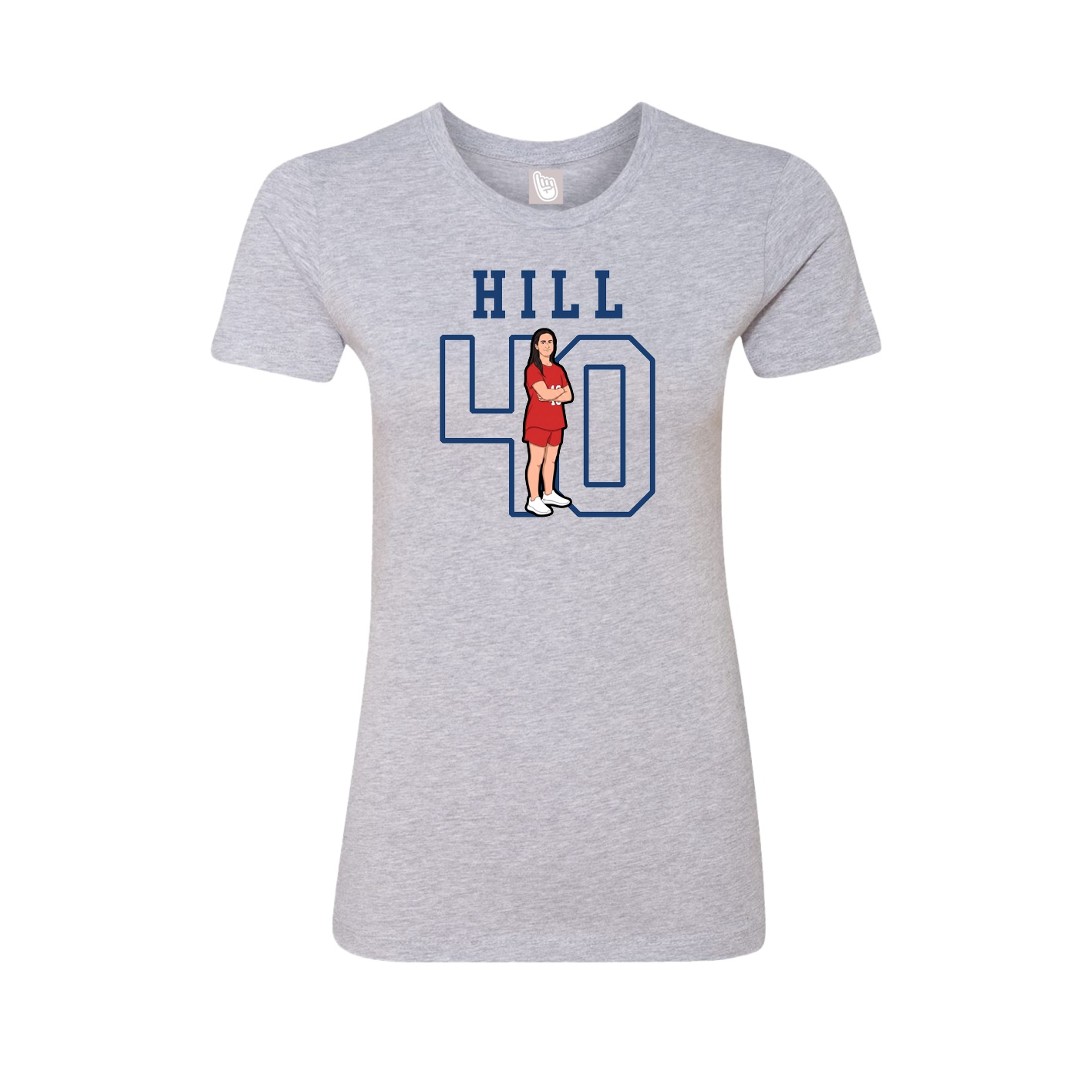 Fitted Women's Tee — Shirsey in Grey