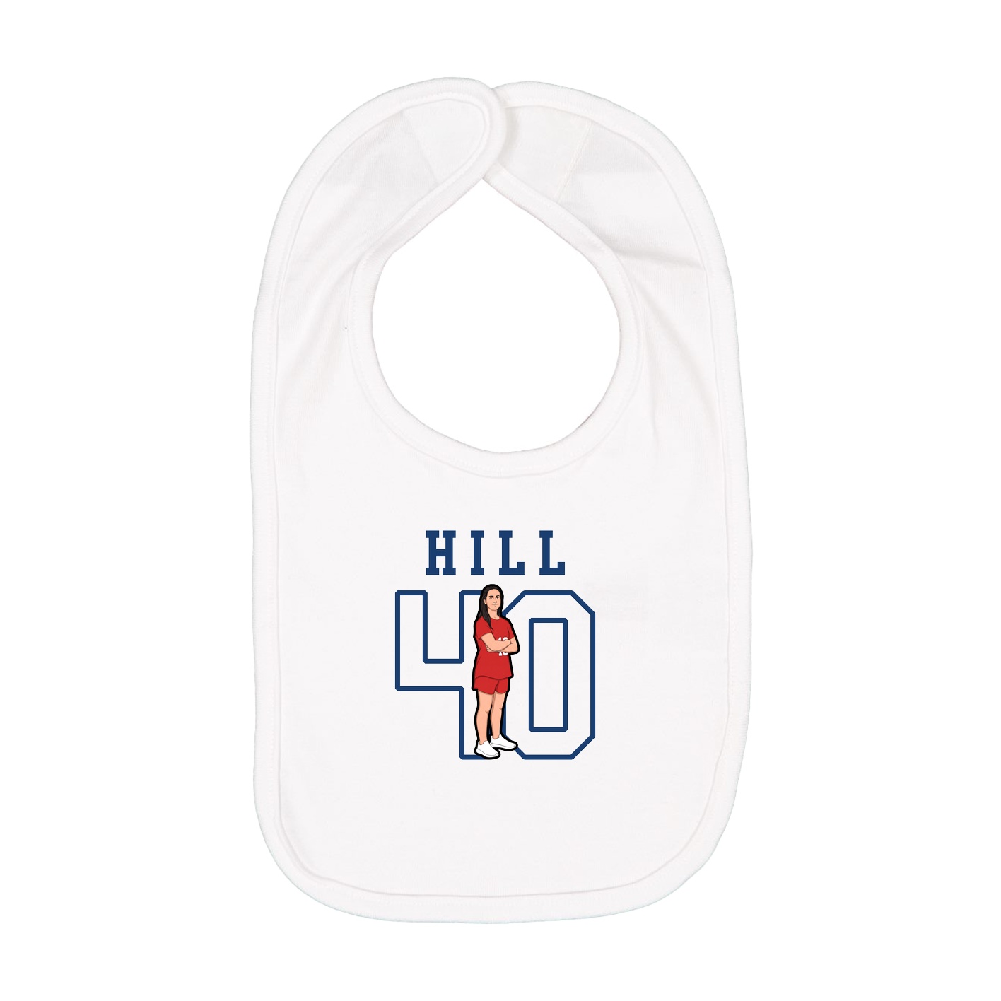 Infant Bib — Shirsey in White