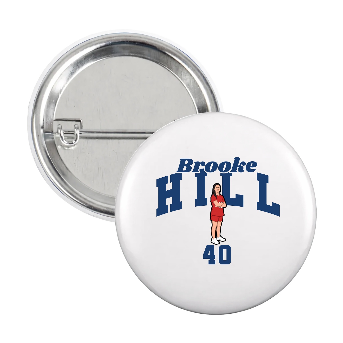 Game Day Button — Signature Arch in White