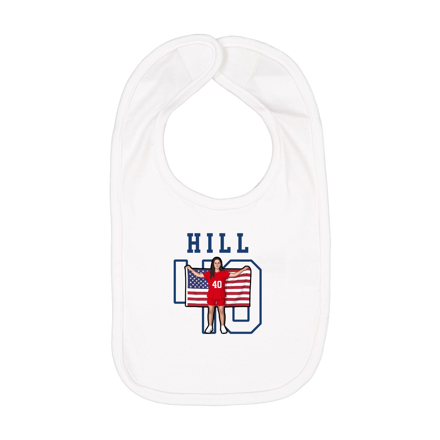 Infant Bib — Shirsey in White